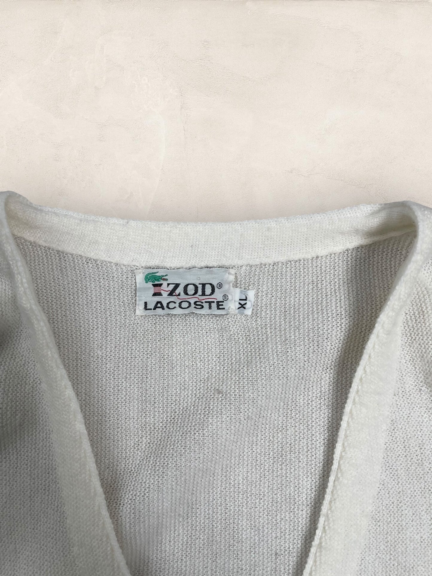 Cardigan Homme Lacoste Blanc XL Ref:3119 - Blanc - XL - amifrip