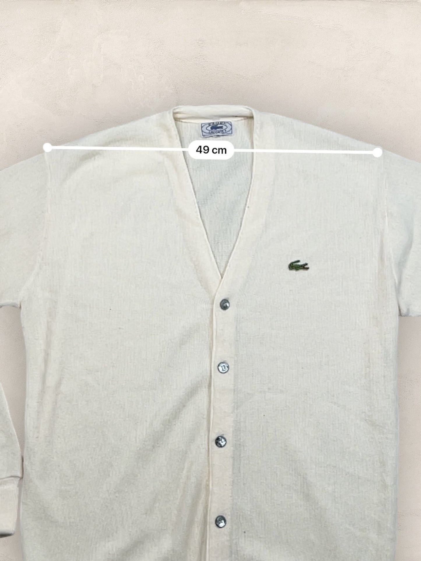 Cardigan Homme Lacoste Blanc XL Ref:3382 - Blanc - XL - amifrip