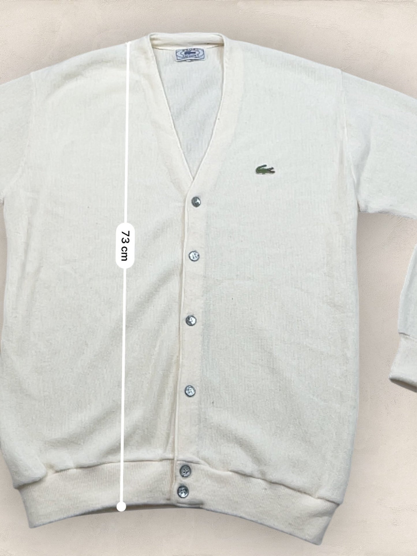 Cardigan Homme Lacoste Blanc XL Ref:3382 - Blanc - XL - amifrip