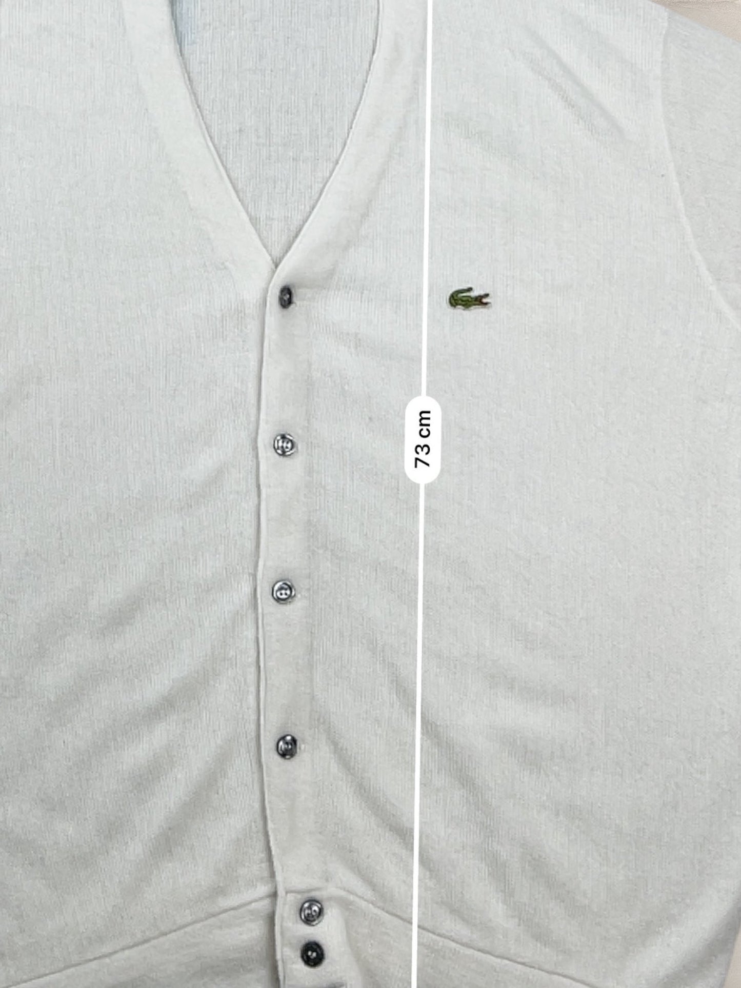 Cardigan Homme Lacoste Blanc XXL Ref:3106 - Blanc - XXL - amifrip
