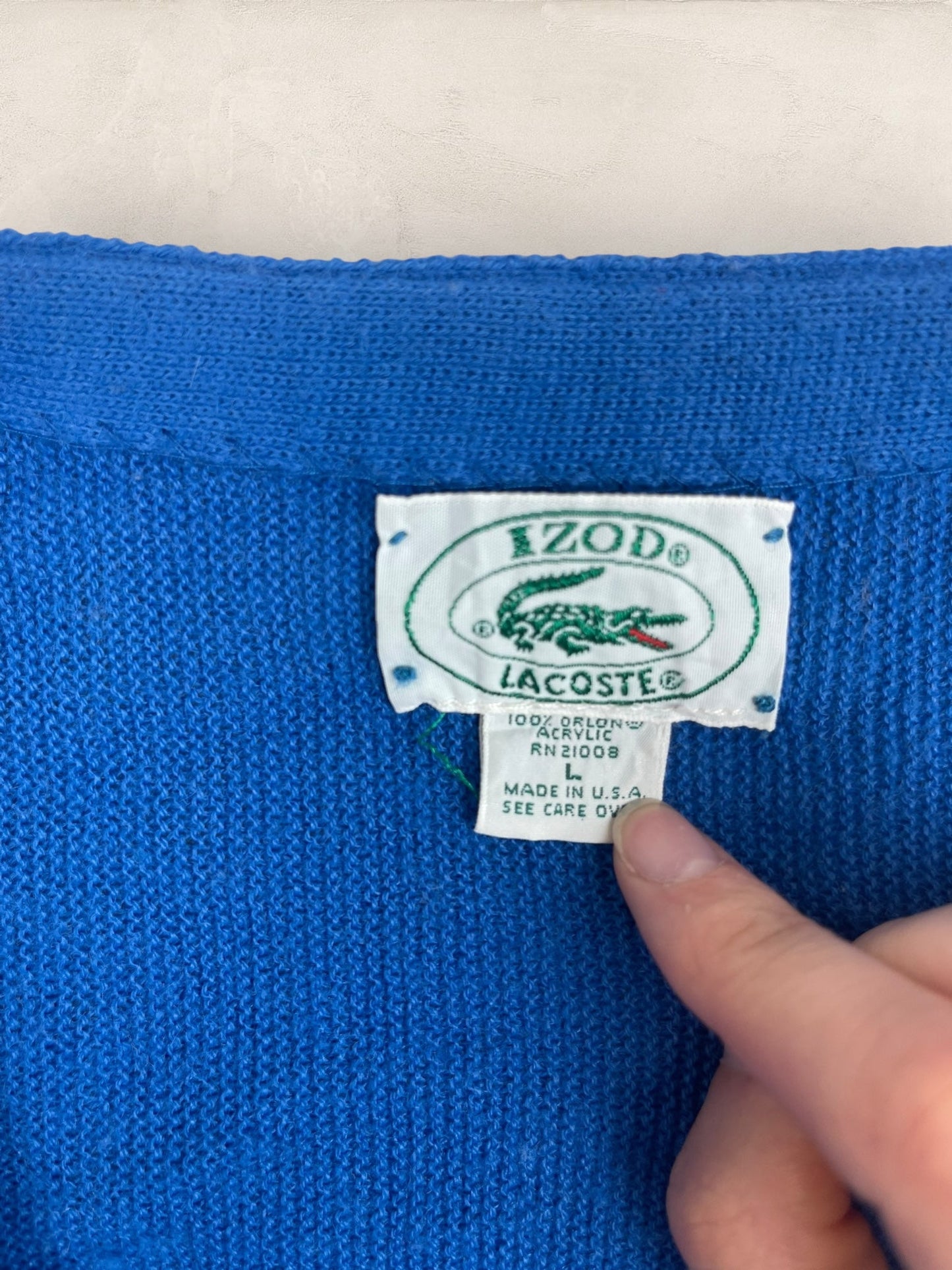 Cardigan Homme Lacoste Bleu L Ref:3185 - Bleu - L - amifrip