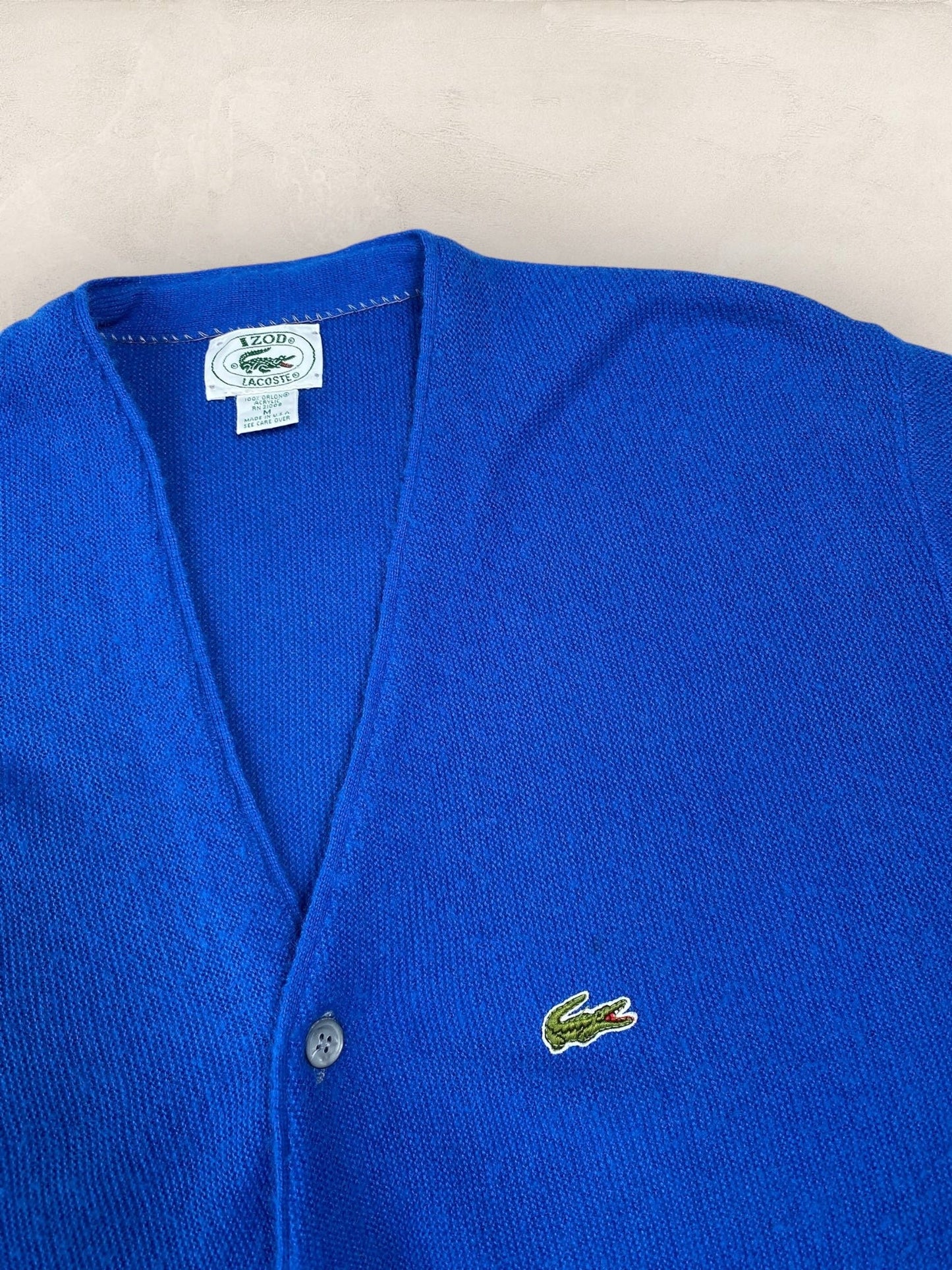 Cardigan Homme Lacoste BLEU M Ref:2870 - BLEU - M - amifrip - Friperie en ligne et vêtements vintage