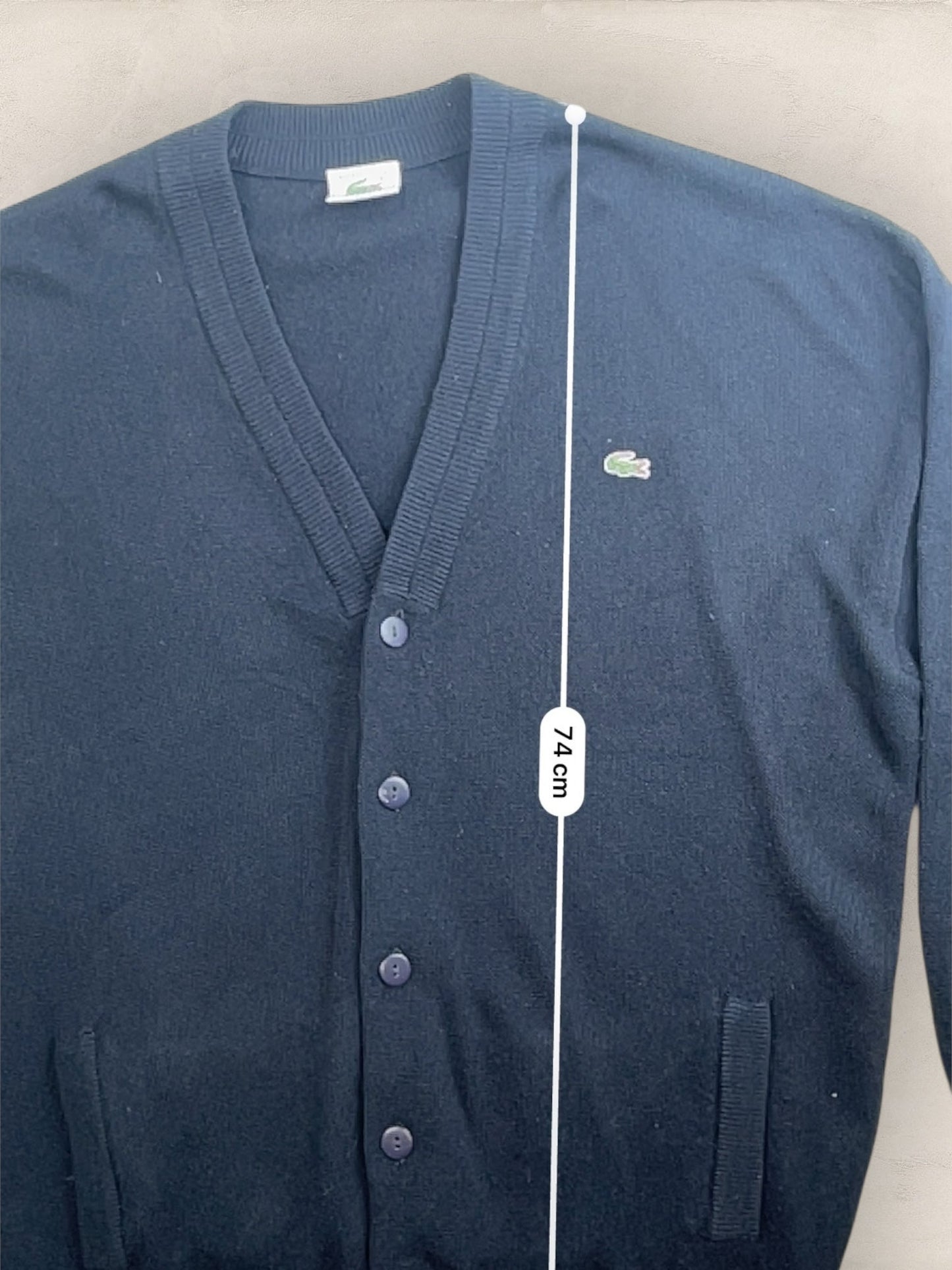 Cardigan Homme Lacoste Bleu Marine L Ref:3291 - Bleu Marine - L - amifrip