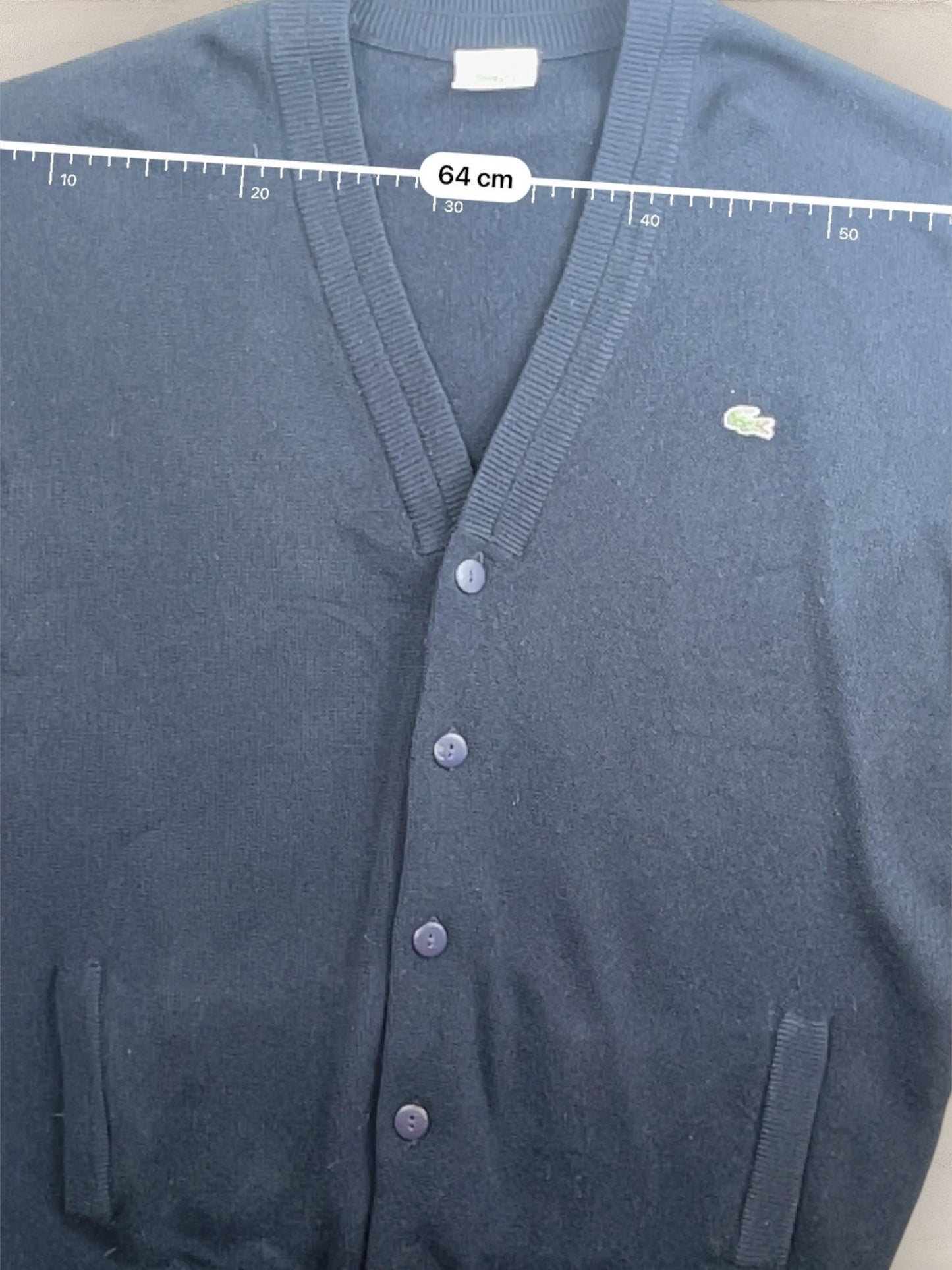 Cardigan Homme Lacoste Bleu Marine L Ref:3291 - Bleu Marine - L - amifrip