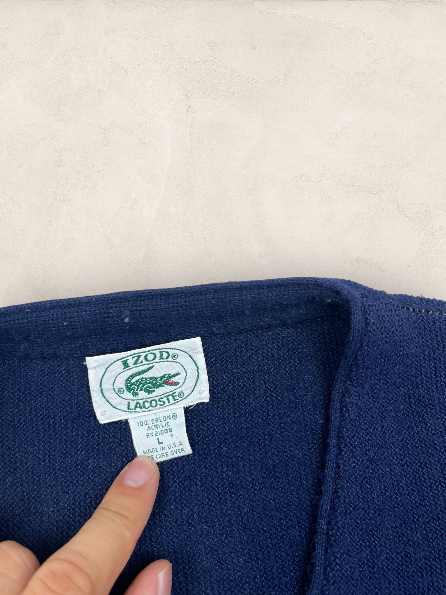 Cardigan Homme Lacoste Bleu Marine L Ref:3380 - Bleu Marine - L - amifrip
