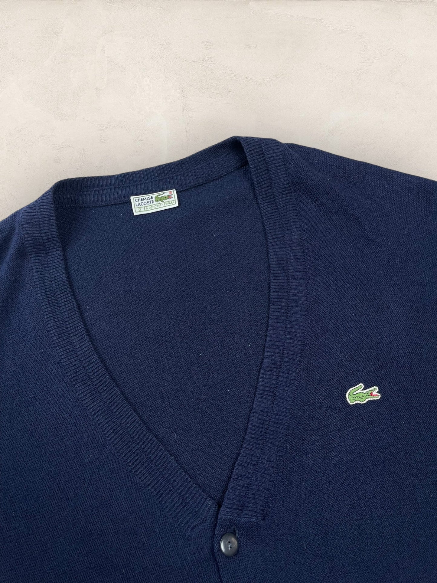 Cardigan Homme Lacoste Bleu Marine XL Ref:3124 - Bleu Marine - XL - amifrip