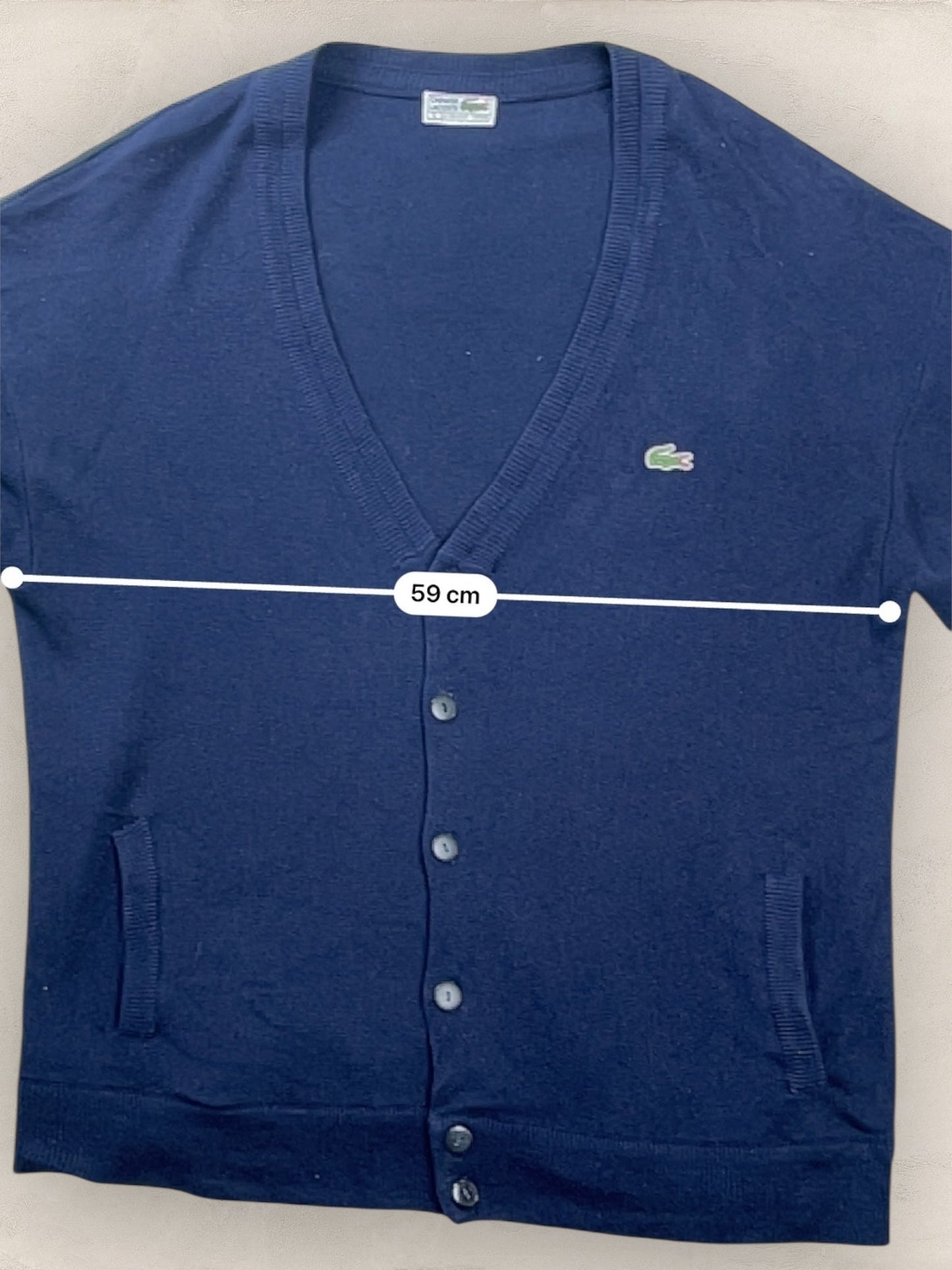 Cardigan Homme Lacoste Bleu Marine XL Ref:3124 - Bleu Marine - XL - amifrip