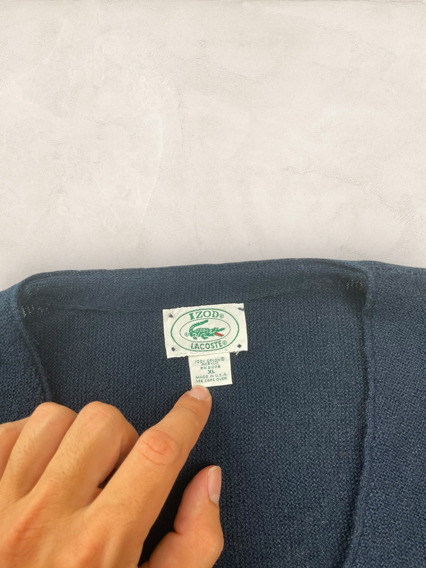 Cardigan Homme Lacoste Bleu Marine XL Ref:3142 - Bleu Marine - XL - amifrip
