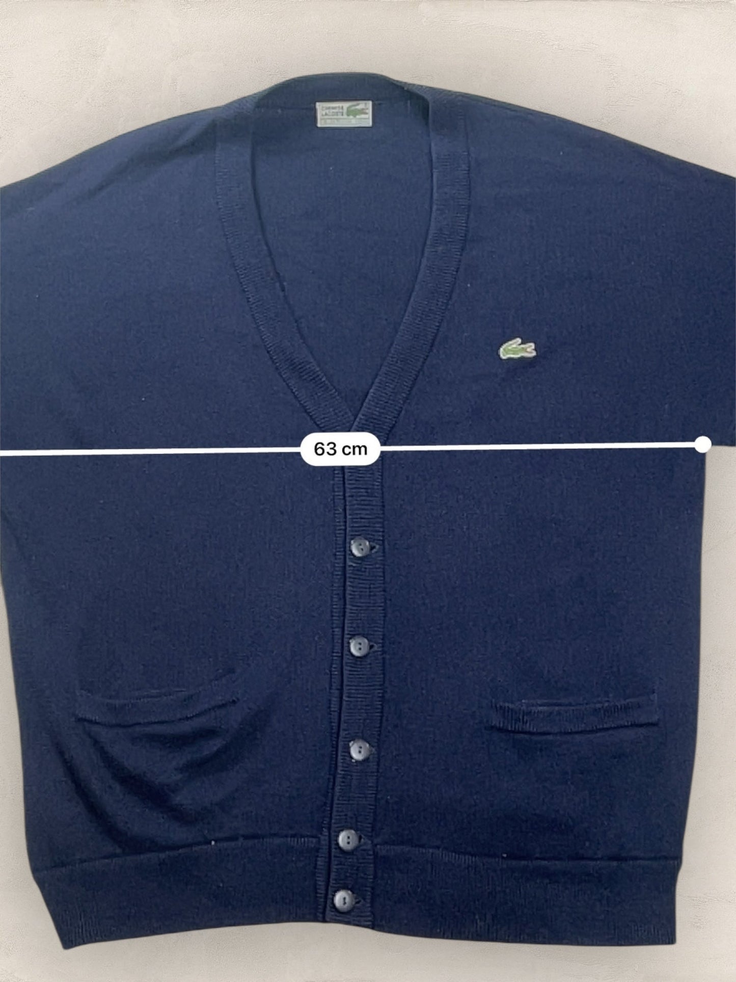 Cardigan Homme Lacoste Bleu Marine XL Ref:3149 - Bleu Marine - XL - amifrip