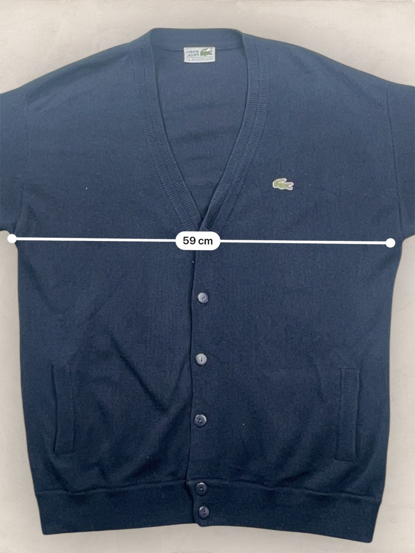 Cardigan Homme Lacoste Bleu Marine XL Ref:3161 - Bleu Marine - XL - amifrip