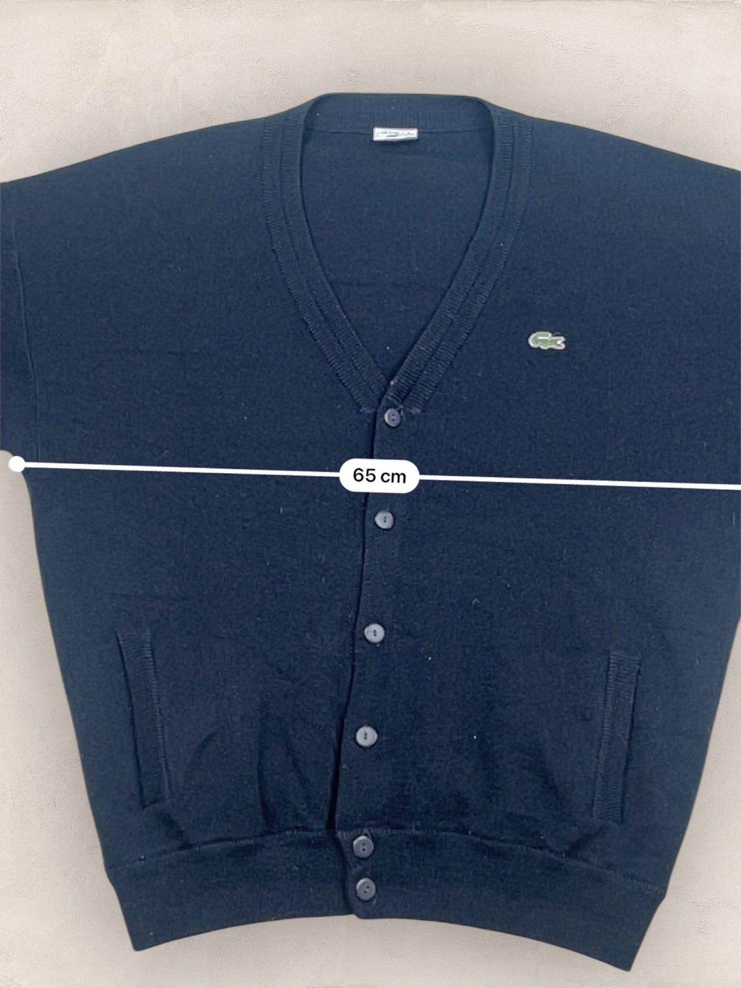 Cardigan Homme Lacoste Bleu Marine XL Ref:3184 - Bleu Marine - XL - amifrip
