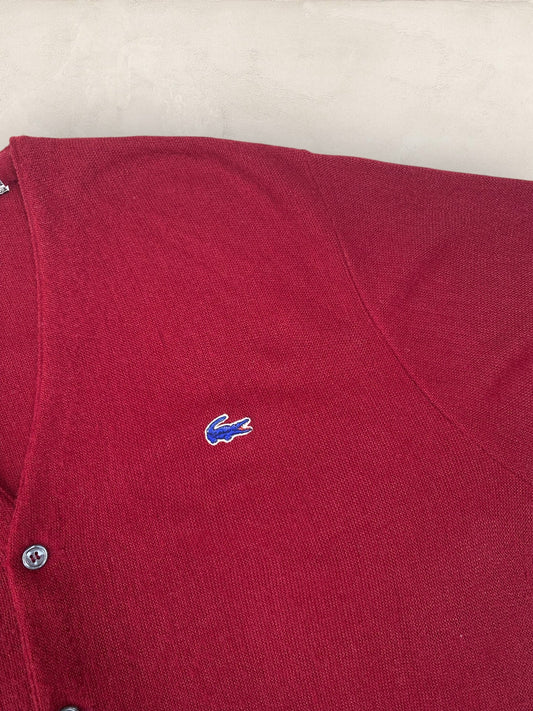 Cardigan Homme Lacoste BORDEAUX L Ref:2875 - BORDEAUX - L - amifrip - Friperie en ligne et vêtements vintage