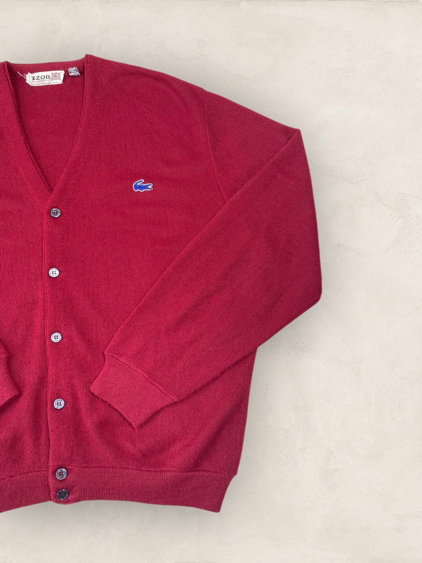 Cardigan Homme Lacoste BORDEAUX L Ref:2875 - BORDEAUX - L - amifrip - Friperie en ligne et vêtements vintage