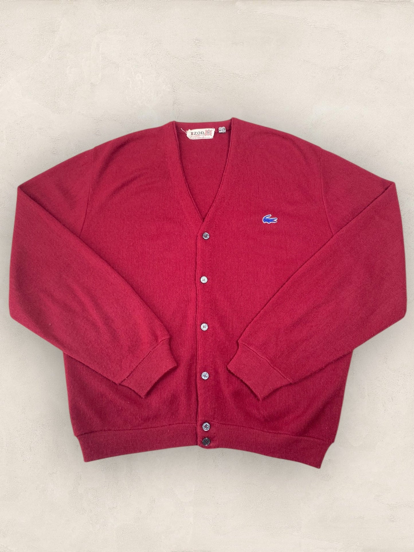 Cardigan Homme Lacoste BORDEAUX L Ref:2875 - BORDEAUX - L - amifrip - Friperie en ligne et vêtements vintage