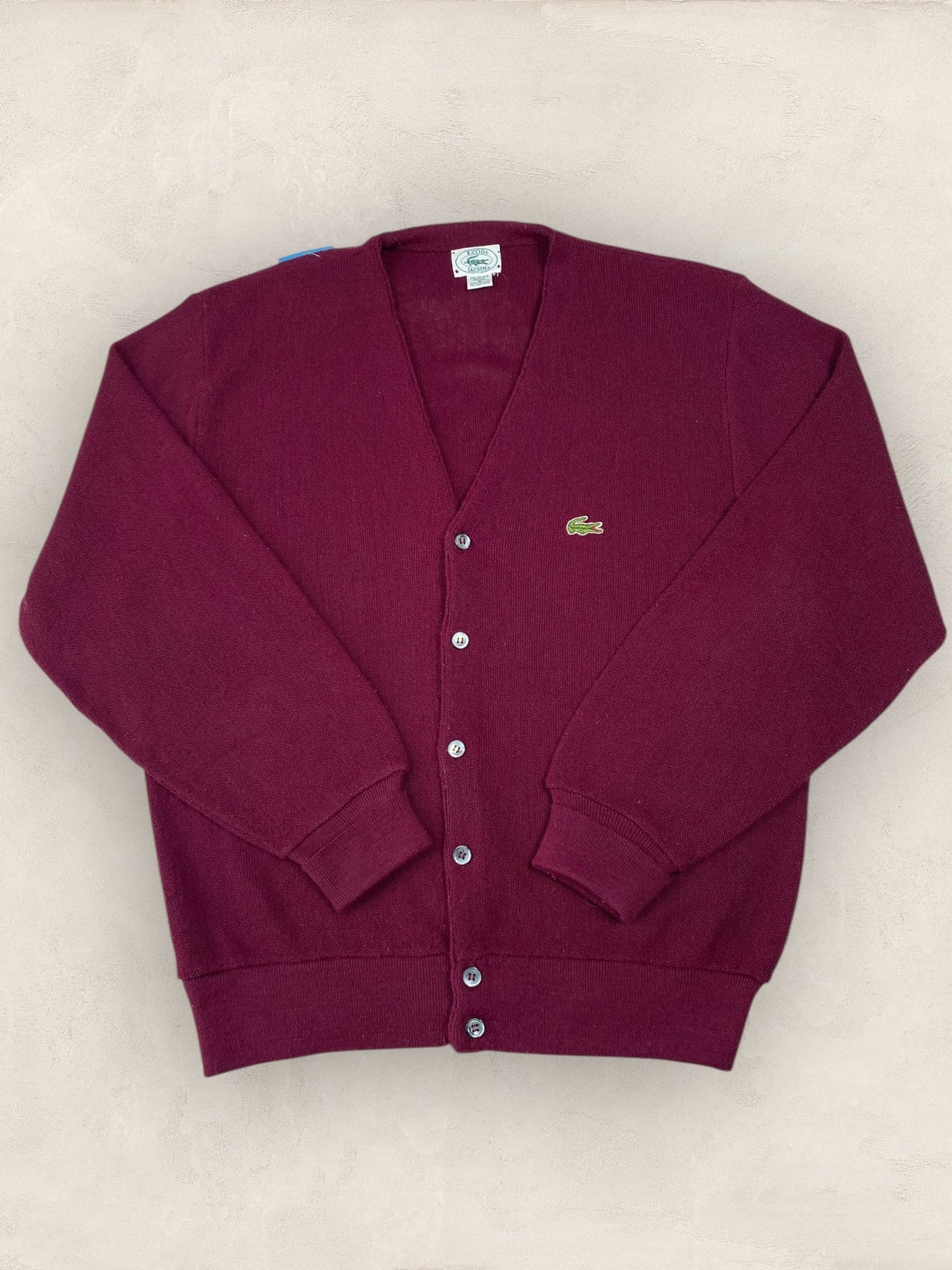 Cardigan Homme Lacoste BORDEAUX M Ref:2864 - BORDEAUX - M - amifrip - Friperie en ligne et vêtements vintage