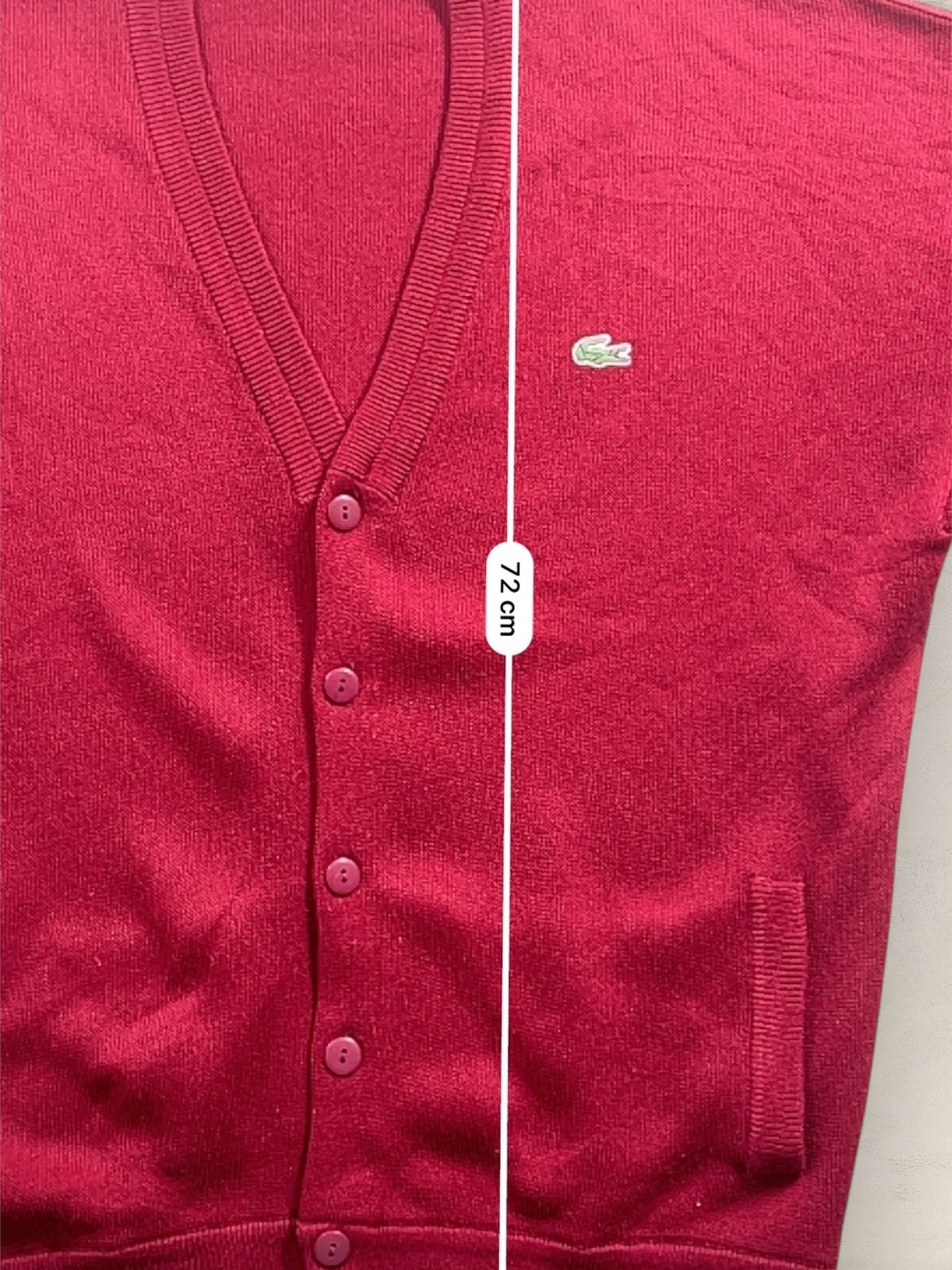 Cardigan Homme Lacoste Bordeaux XL Ref:3098 - Bordeaux - XL - amifrip