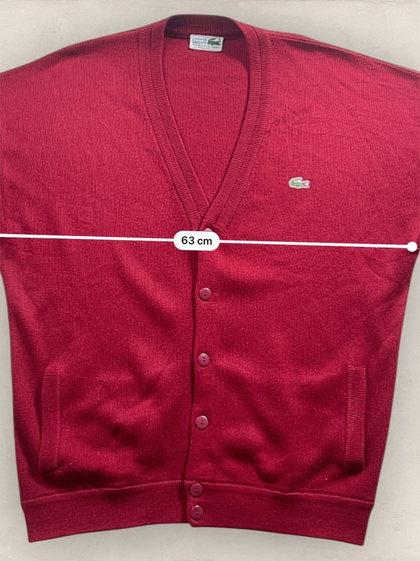 Cardigan Homme Lacoste Bordeaux XL Ref:3098 - Bordeaux - XL - amifrip