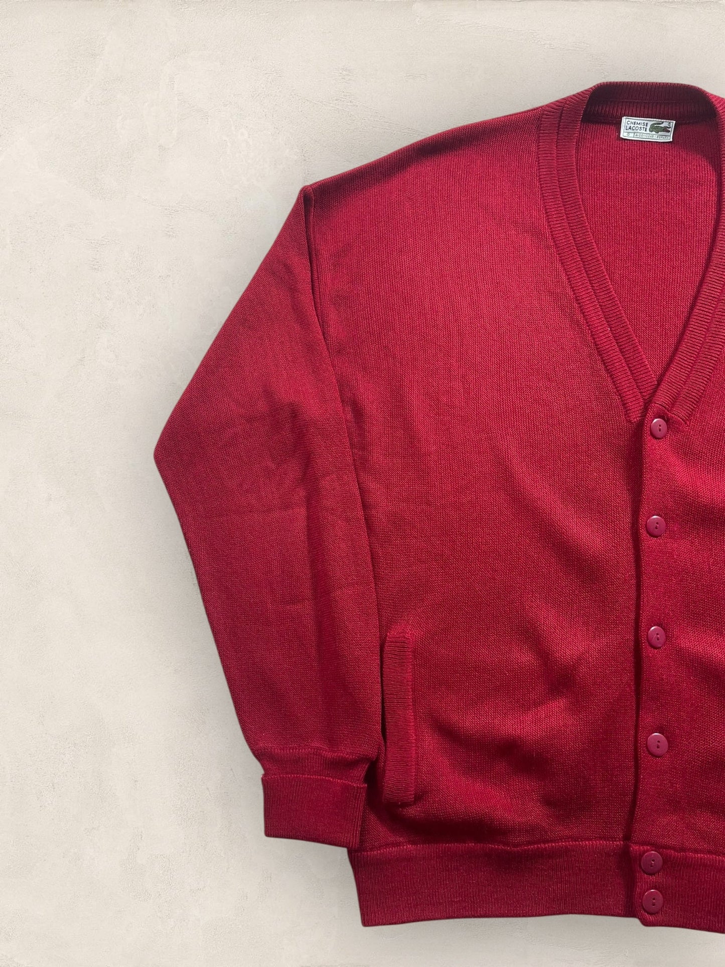Cardigan Homme Lacoste Bordeaux XL Ref:3098 - Bordeaux - XL - amifrip