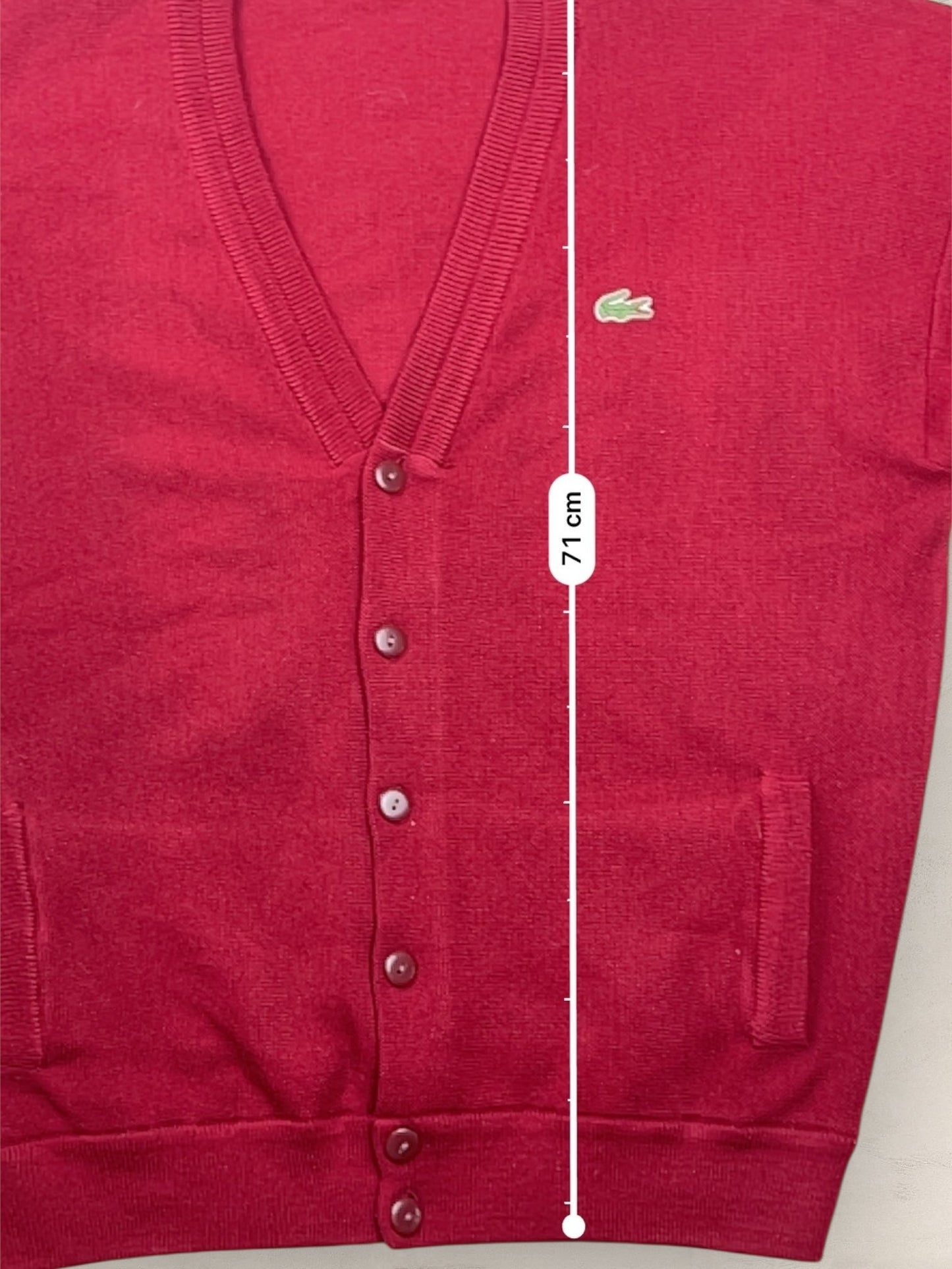 Cardigan Homme Lacoste Bordeaux XL Ref:3109 - Bordeaux - XL - amifrip