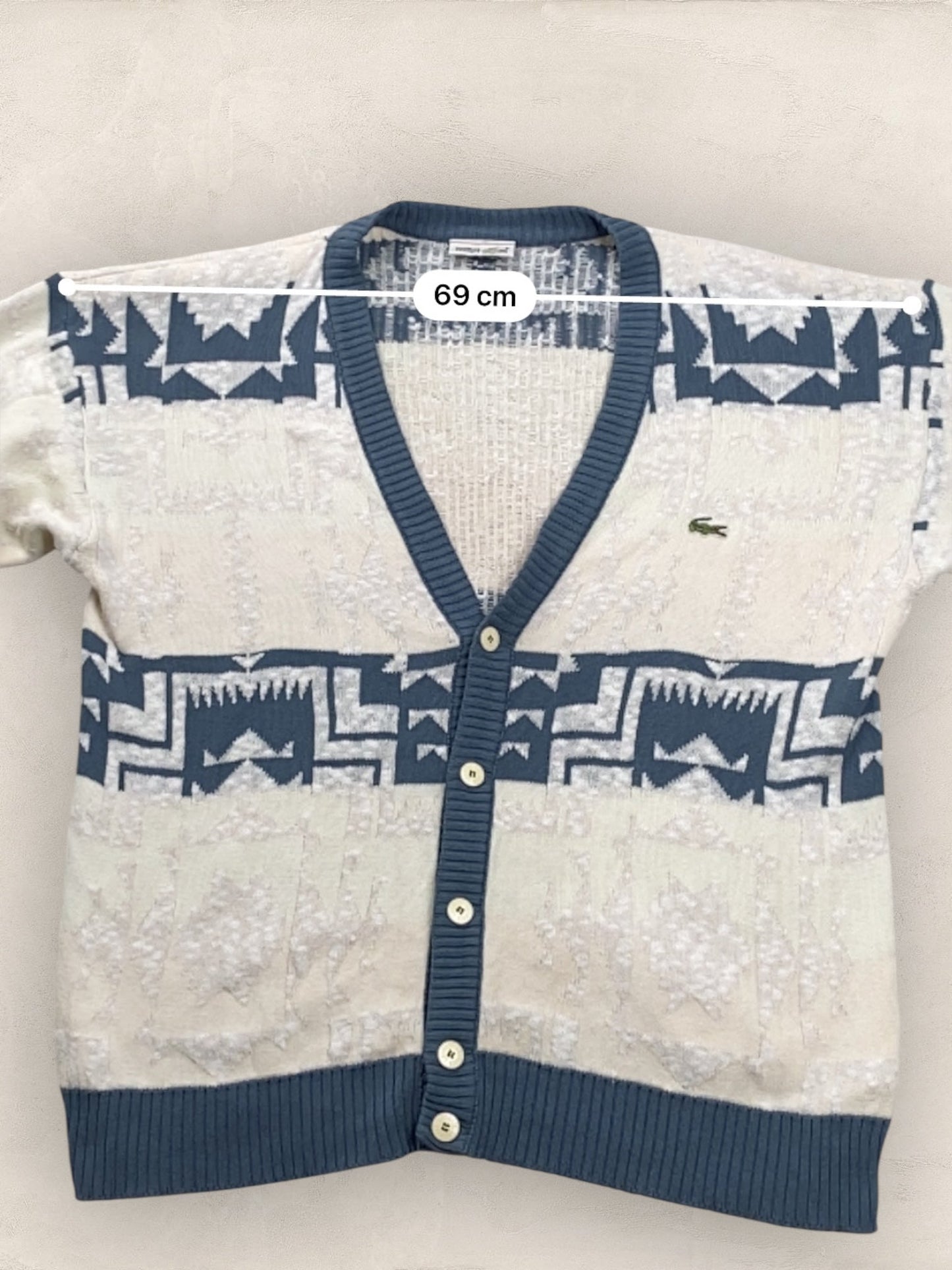 Cardigan Homme Lacoste Creme XL Ref:3175 - Creme - XL - amifrip