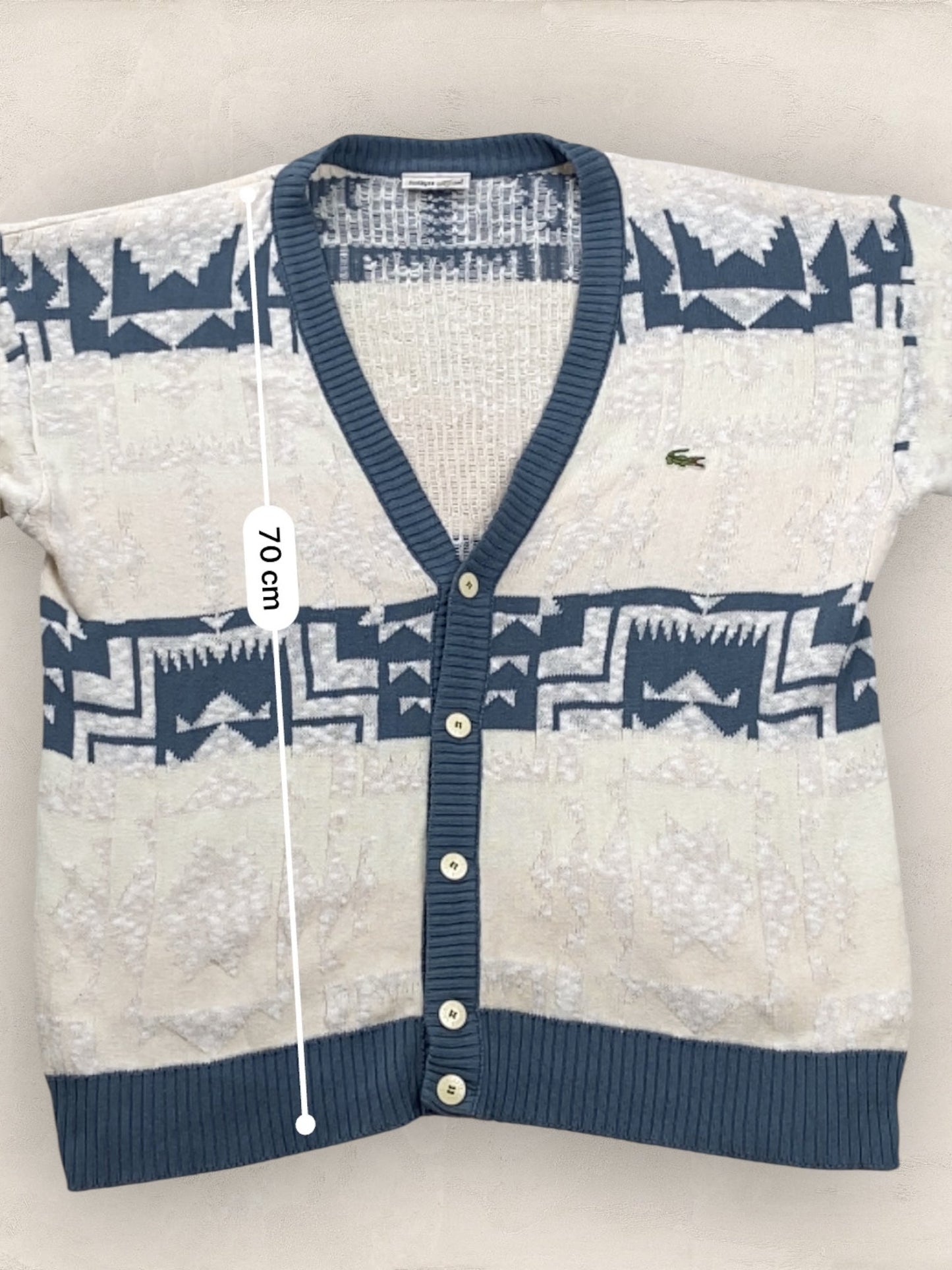 Cardigan Homme Lacoste Creme XL Ref:3175 - Creme - XL - amifrip