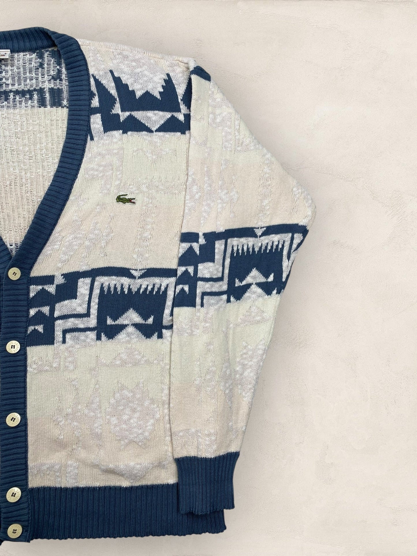 Cardigan Homme Lacoste Creme XL Ref:3175 - Creme - XL - amifrip