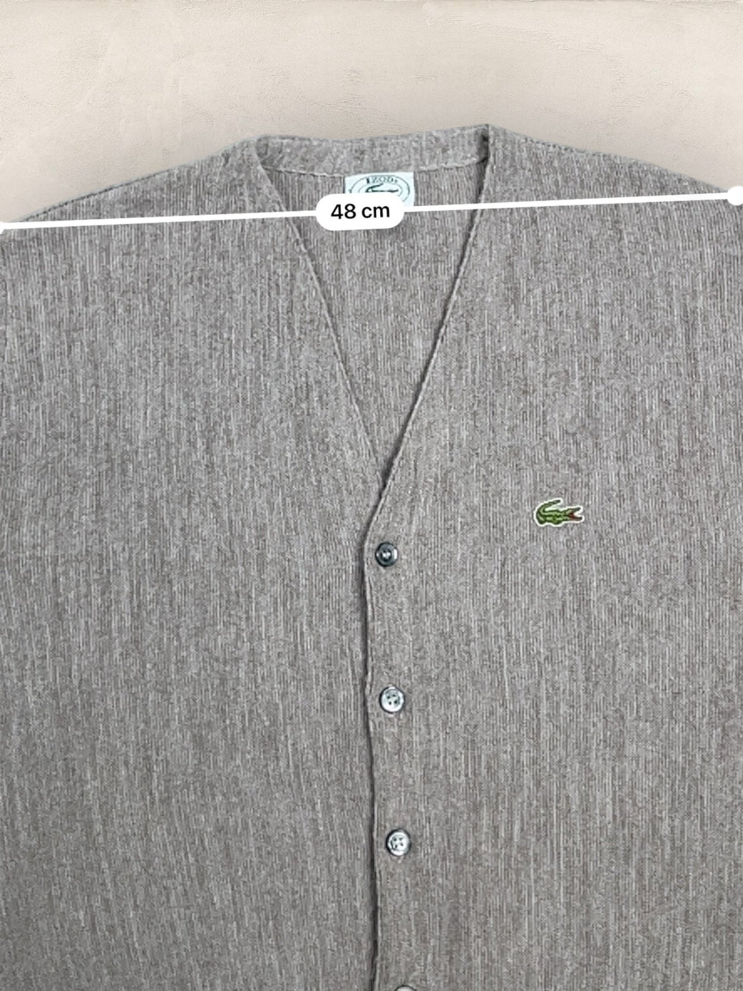 Cardigan Homme Lacoste Gris M Ref:3051 - Gris - M - amifrip - Friperie en ligne et vêtements vintage