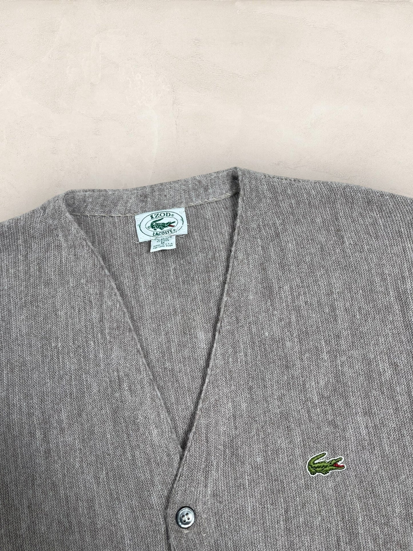 Cardigan Homme Lacoste Gris M Ref:3051 - Gris - M - amifrip - Friperie en ligne et vêtements vintage