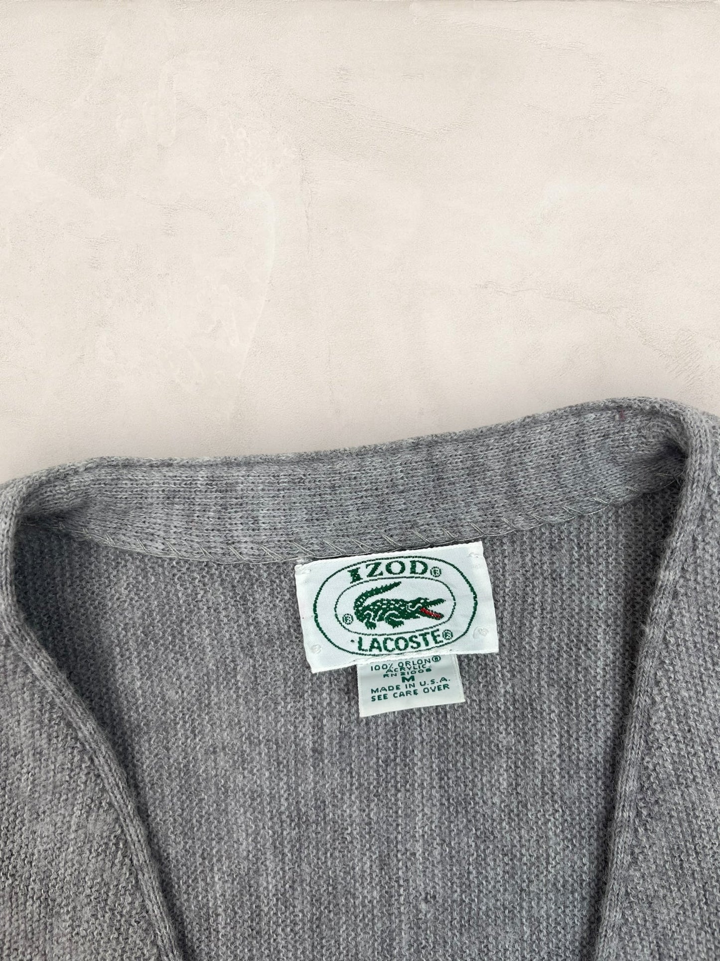 Cardigan Homme Lacoste Gris M Ref:3377 - Gris - M - amifrip