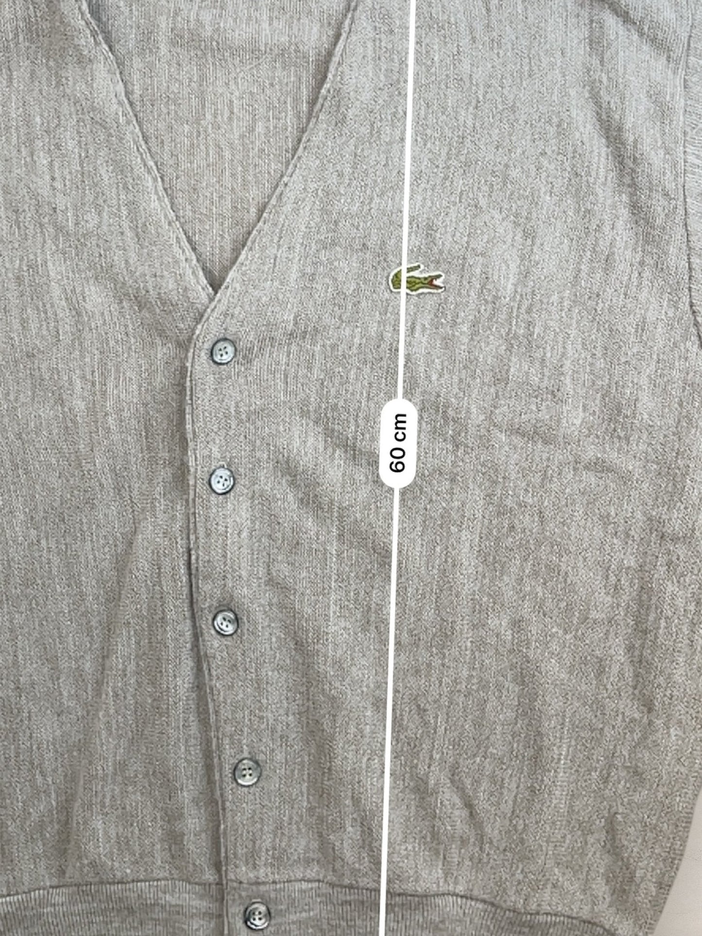 Cardigan Homme Lacoste Izod Beige L Ref:3295 - Beige - L - amifrip