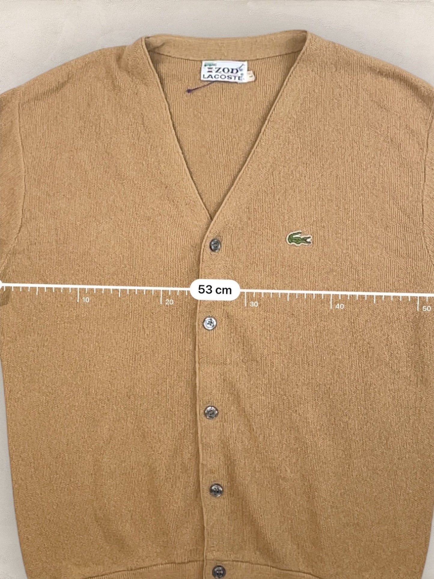 Cardigan Homme Lacoste Izod Beige L Ref:3337 - Beige - L - amifrip
