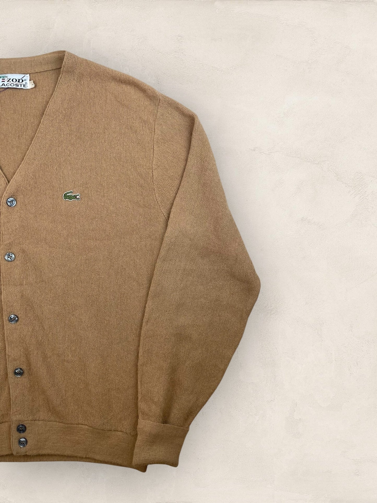 Cardigan Homme Lacoste Izod Beige L Ref:3337 - Beige - L - amifrip