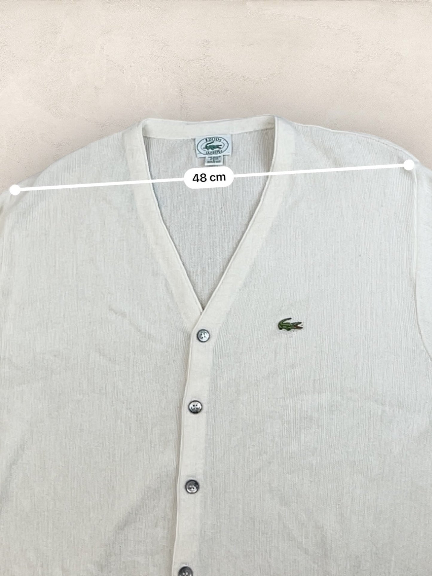 Cardigan Homme Lacoste Izod Blanc L Ref:3336 - Blanc - L - amifrip
