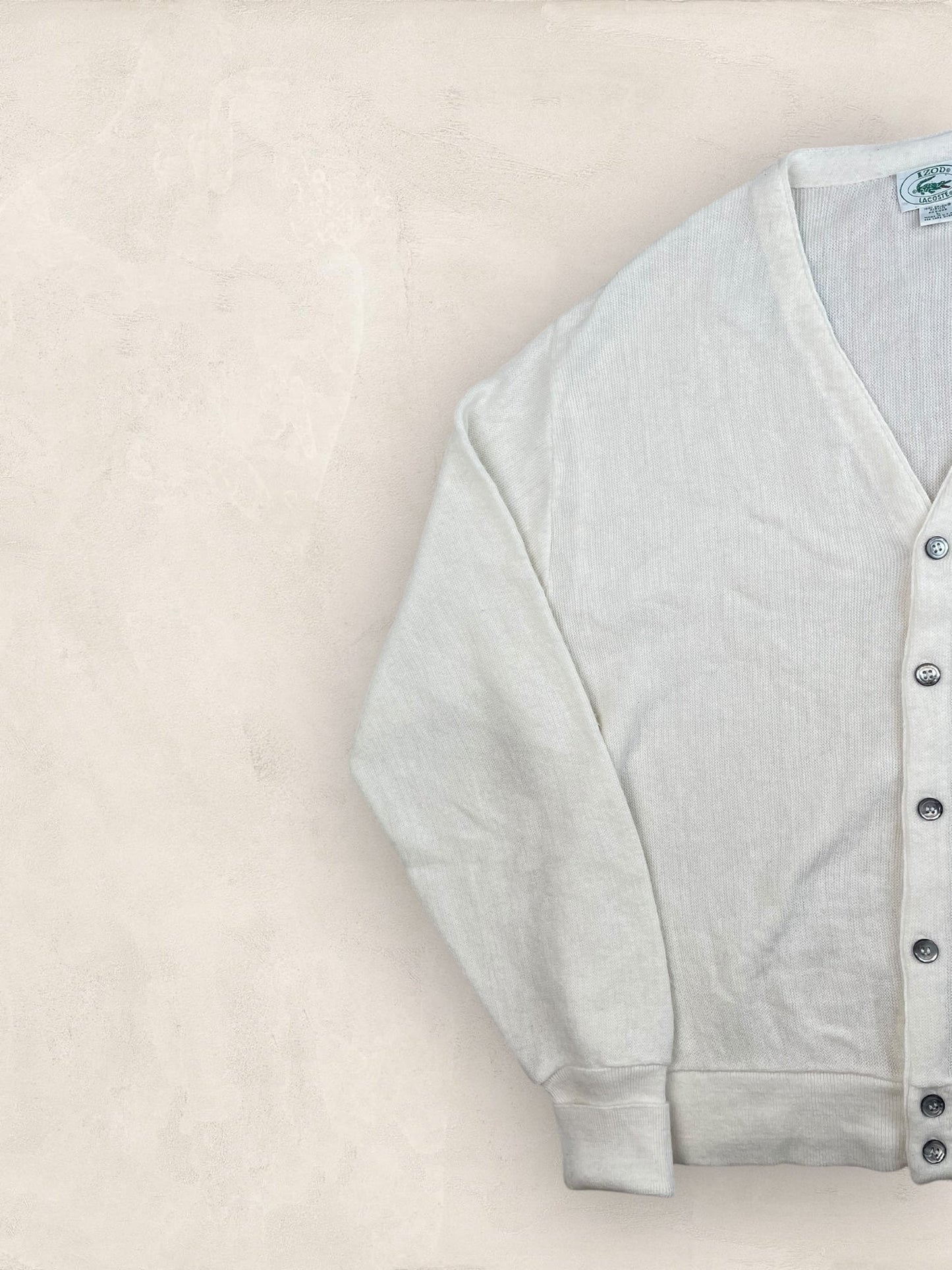 Cardigan Homme Lacoste Izod Blanc L Ref:3336 - Blanc - L - amifrip