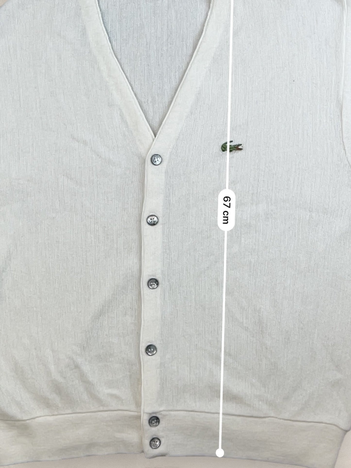 Cardigan Homme Lacoste Izod Blanc L Ref:3336 - Blanc - L - amifrip