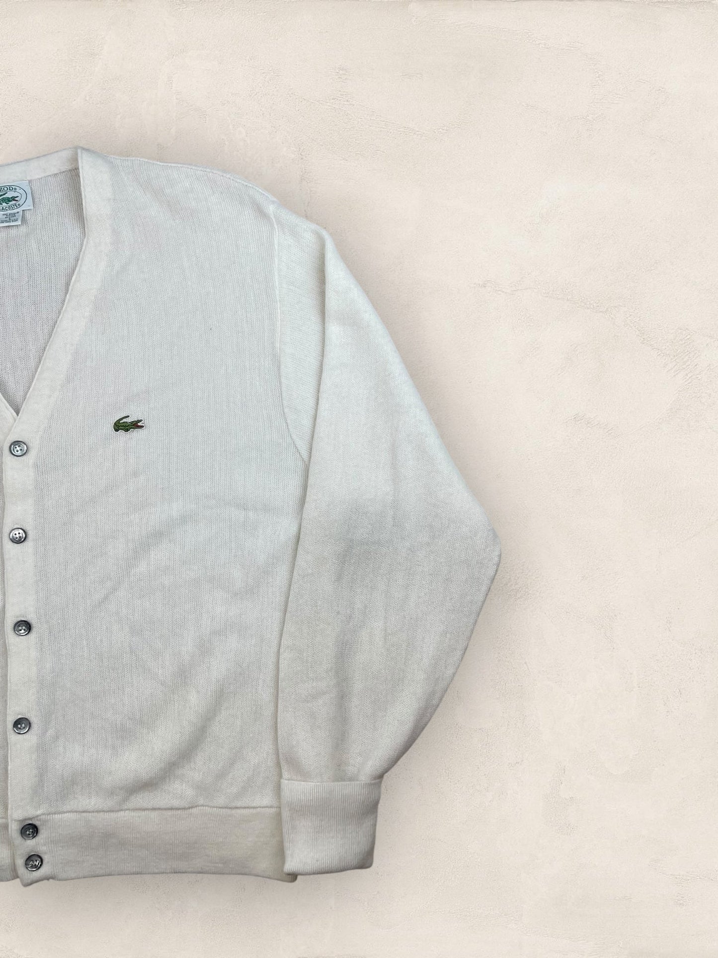 Cardigan Homme Lacoste Izod Blanc L Ref:3336 - Blanc - L - amifrip