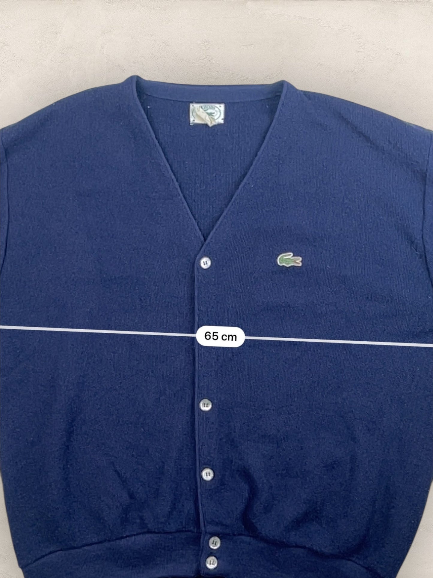 Cardigan Homme Lacoste Izod Bleu Marine L Ref:3323 - Bleu Marine - L - amifrip
