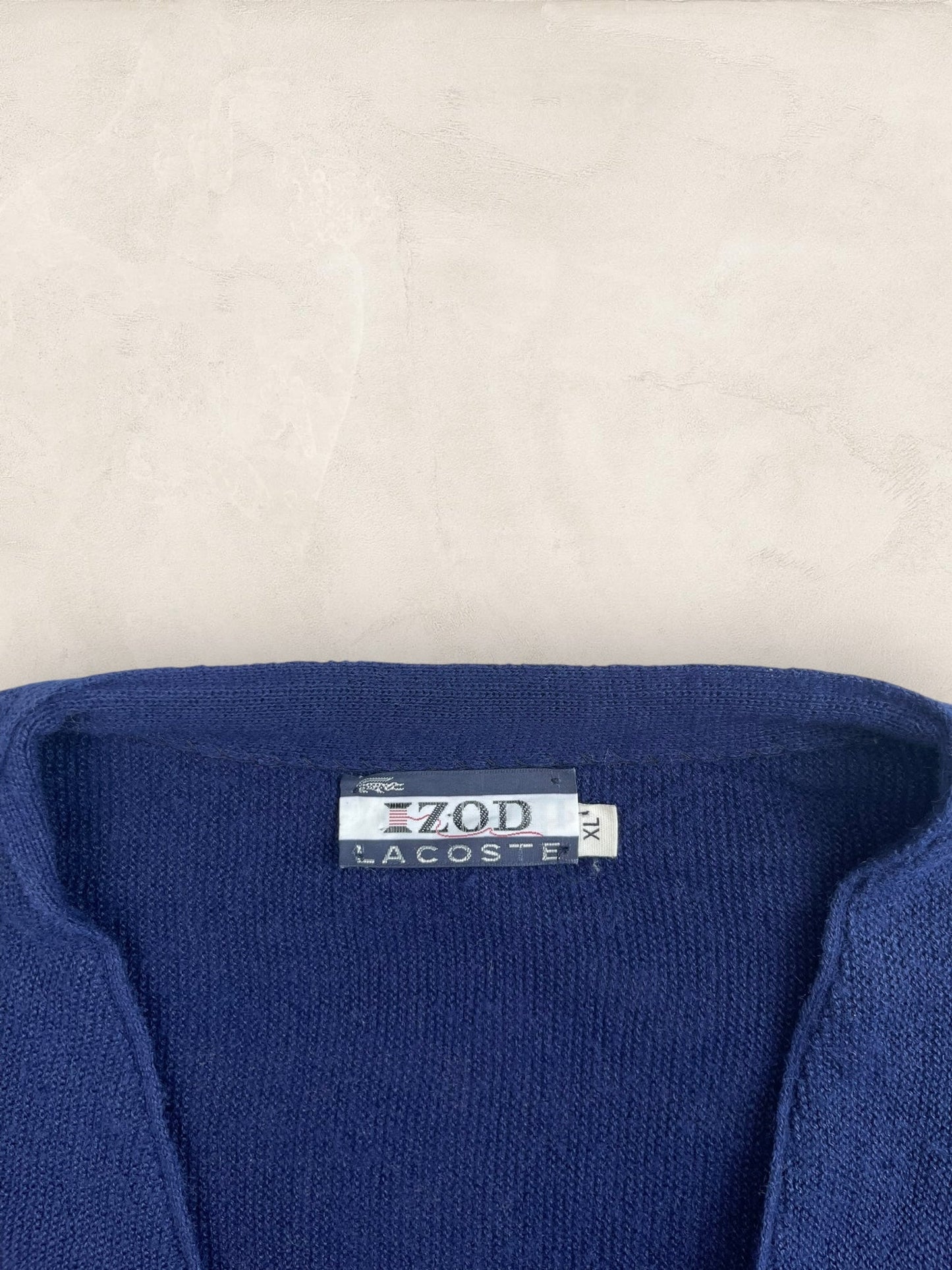 Cardigan Homme Lacoste Izod Bleu Marine XL Ref:3284 - Bleu Marine - XL - amifrip