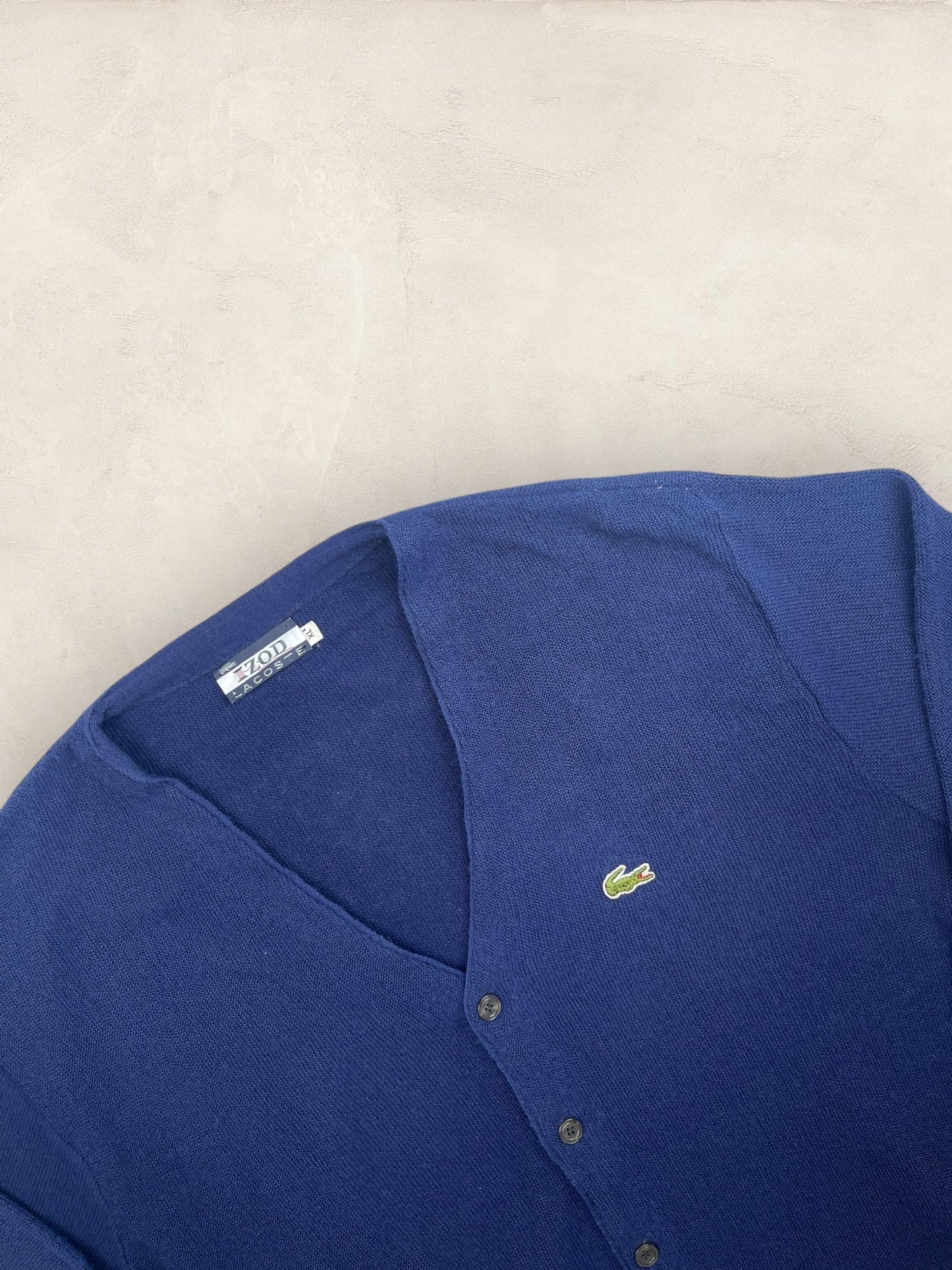 Cardigan Homme Lacoste Izod Bleu Marine XL Ref:3284 - Bleu Marine - XL - amifrip