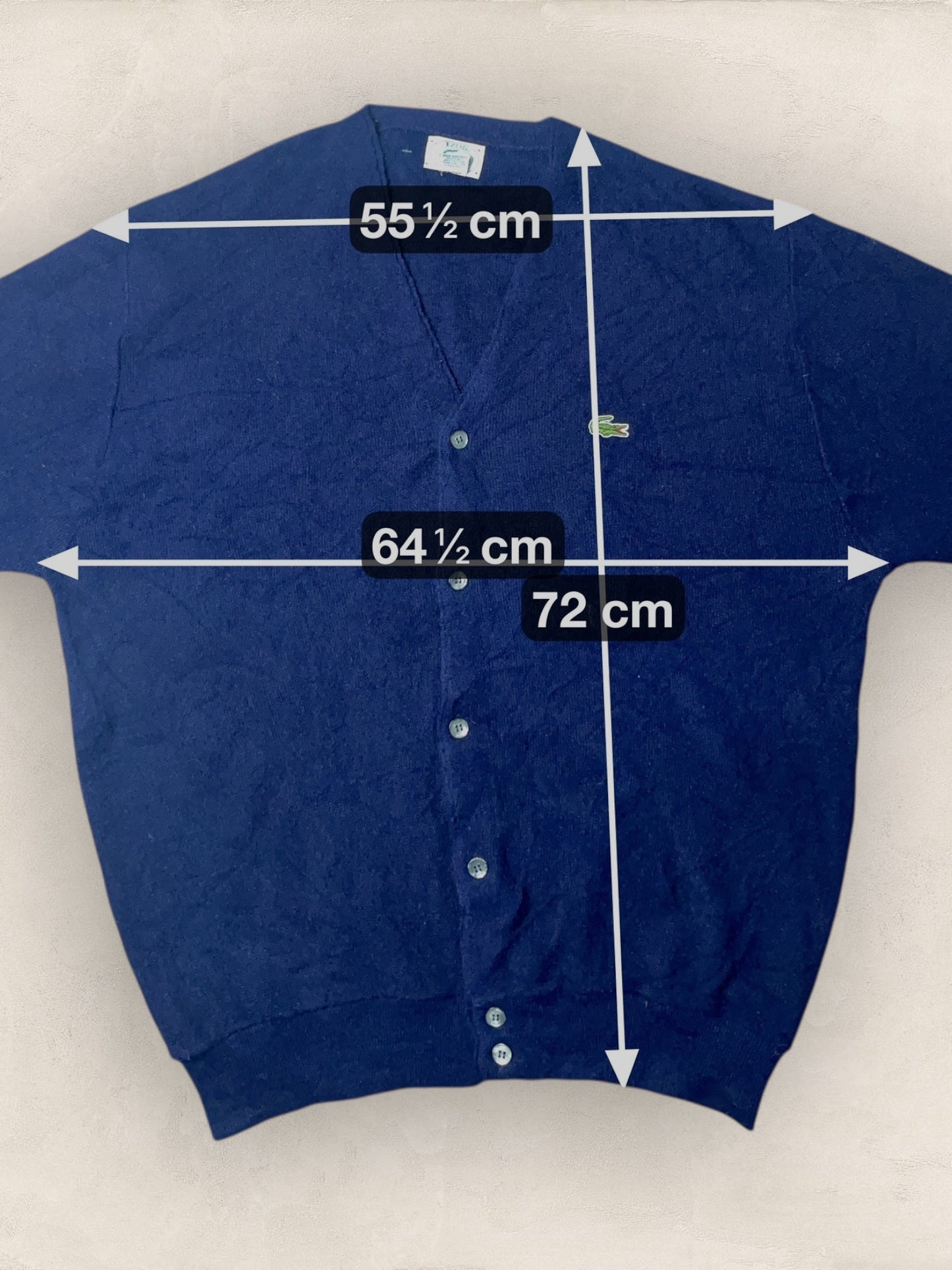 Cardigan Homme Lacoste Izod Bleu Marine XL Ref:3866 - Bleu Marine - XL - amifrip