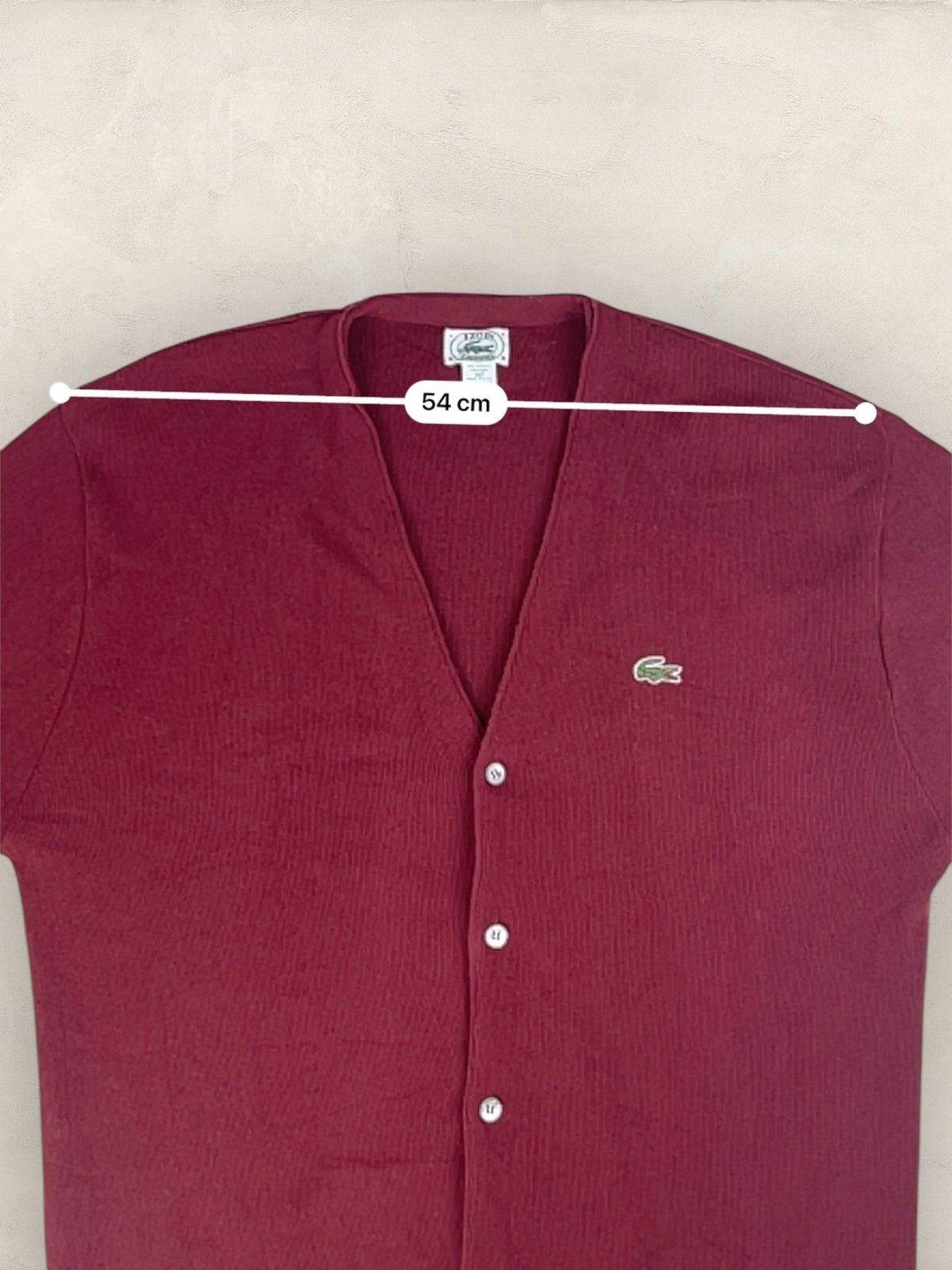Cardigan Homme Lacoste Izod Bordeaux XL Ref:3339 - Bordeaux - XL - amifrip