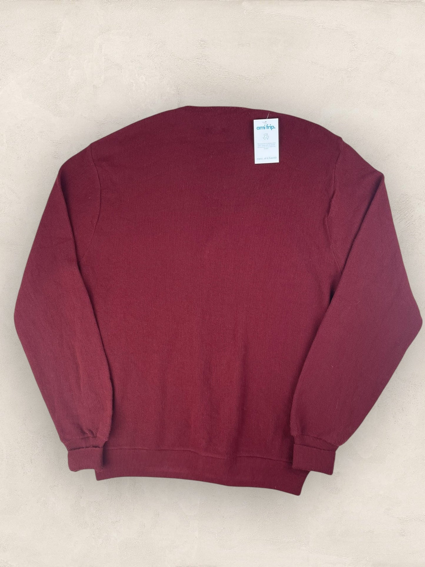 Cardigan Homme Lacoste Izod Bordeaux XL Ref:3339 - Bordeaux - XL - amifrip