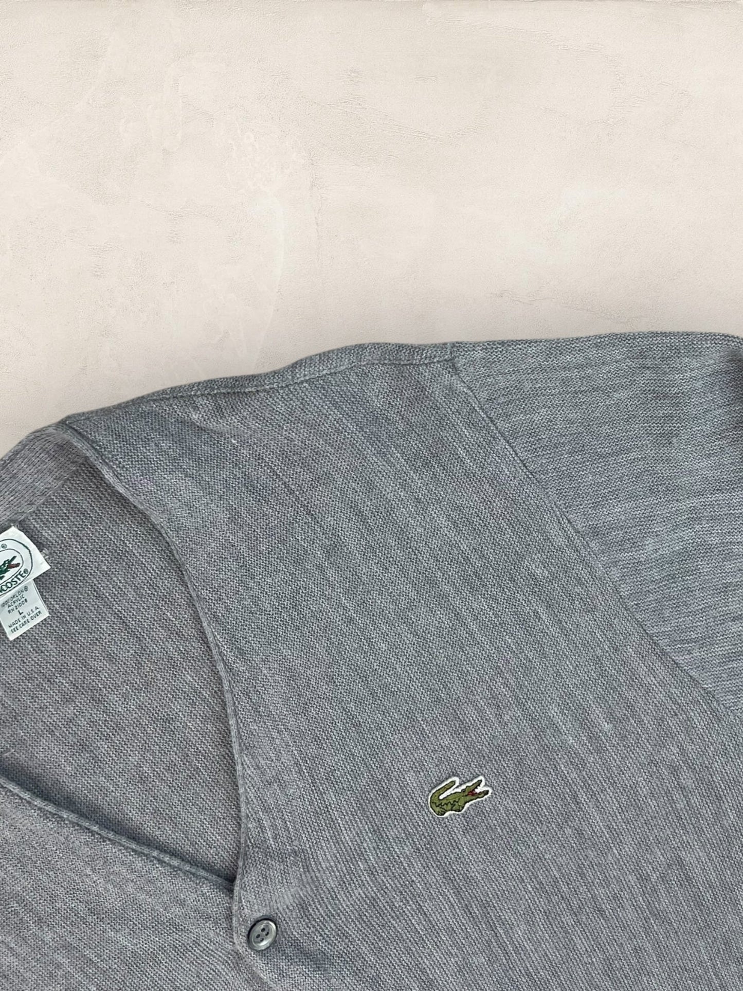 Cardigan Homme Lacoste Izod Gris L Ref:3331 - Gris - L - amifrip