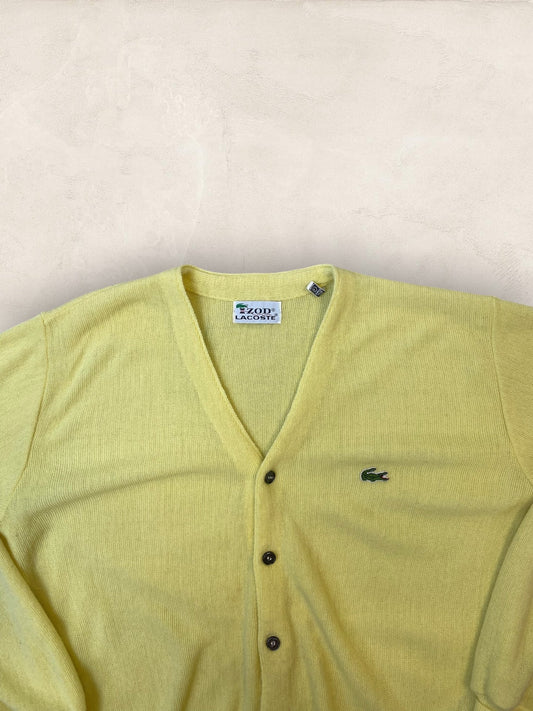 Cardigan Homme Lacoste Izod Jaune L Ref:3964 - Jaune - L - amifrip