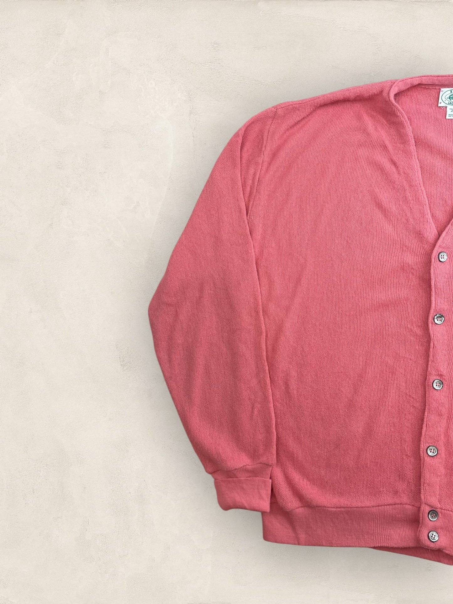 Cardigan Homme Lacoste Izod Rose L Ref:3287 - Rose - L - amifrip