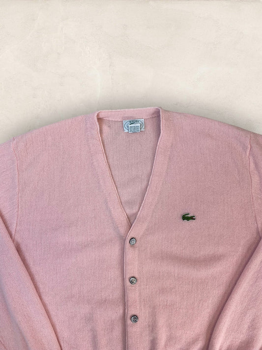 Cardigan Homme Lacoste Izod Rose M Ref:3974 - Rose - M - amifrip