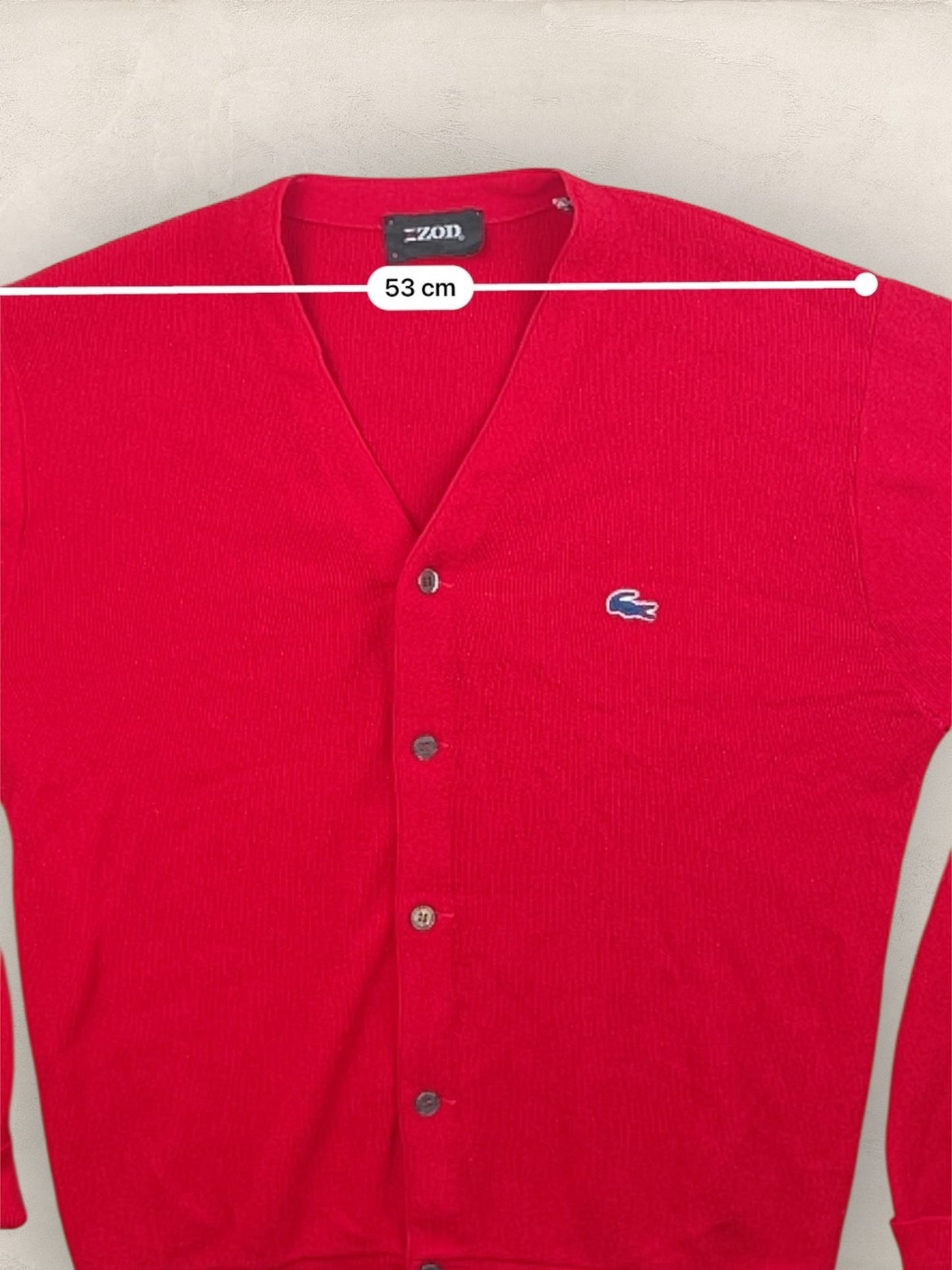 Cardigan Homme Lacoste Izod Rouge XL Ref:3309 - Rouge - XL - amifrip