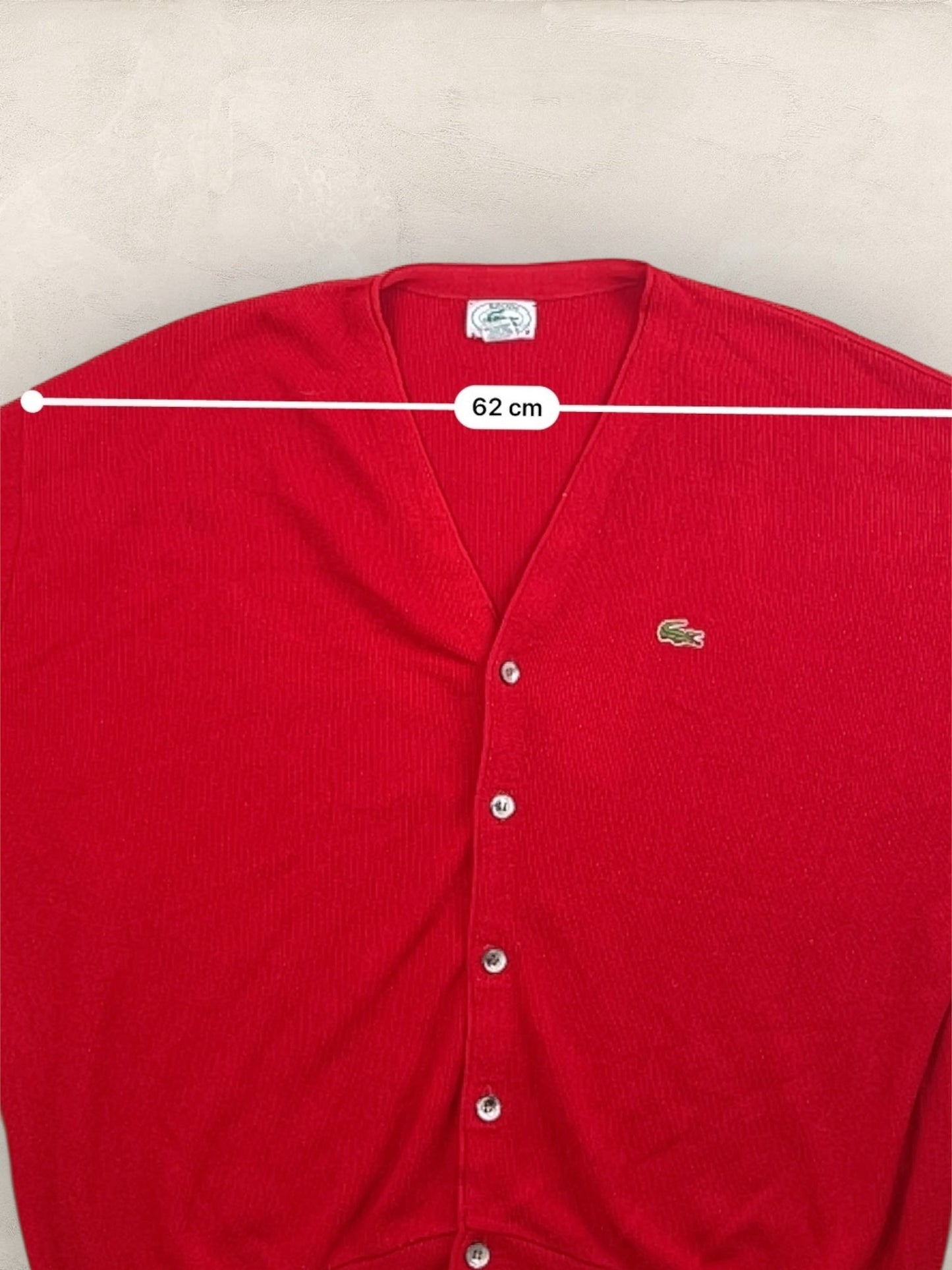 Cardigan Homme Lacoste Izod Rouge XL Ref:3325 - Rouge - XL - amifrip