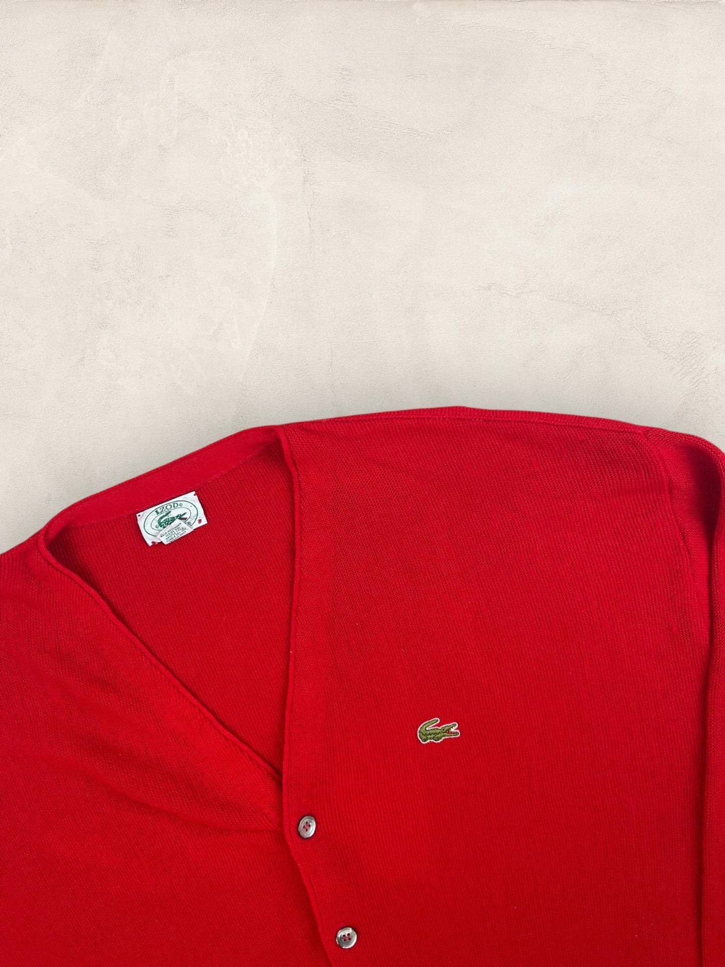 Cardigan Homme Lacoste Izod Rouge XL Ref:3325 - Rouge - XL - amifrip