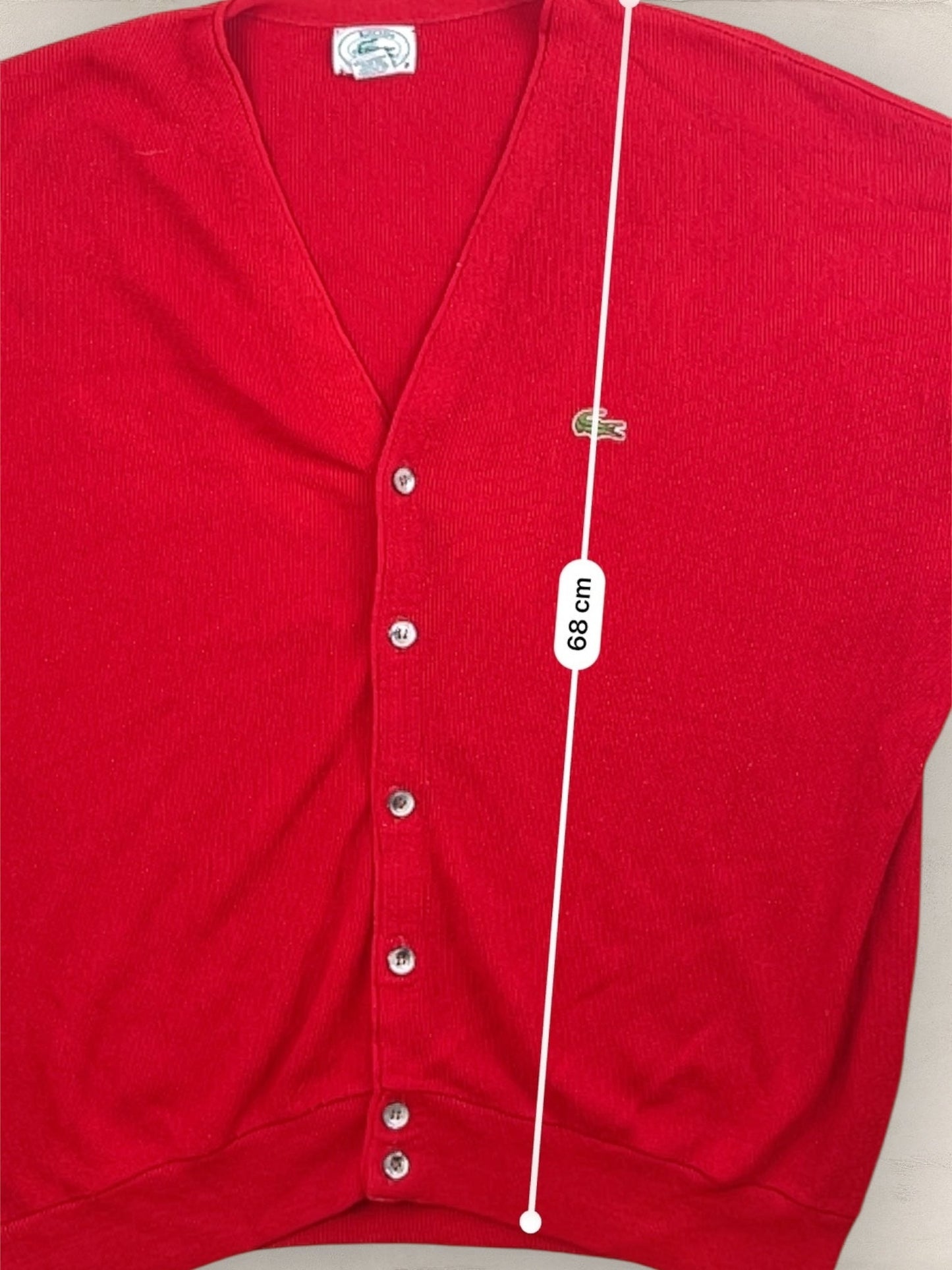 Cardigan Homme Lacoste Izod Rouge XL Ref:3325 - Rouge - XL - amifrip